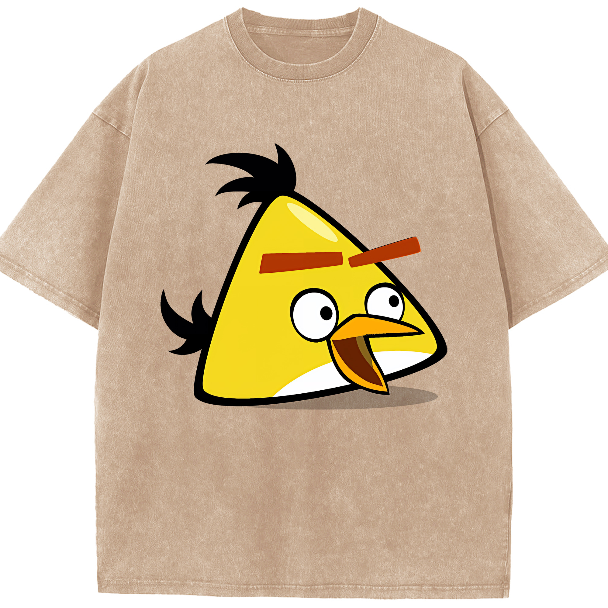 （画像用） Angry Birds アングリーバード 綿100% ヴィンテージ風 半袖Tシャツ（フロントプリント）