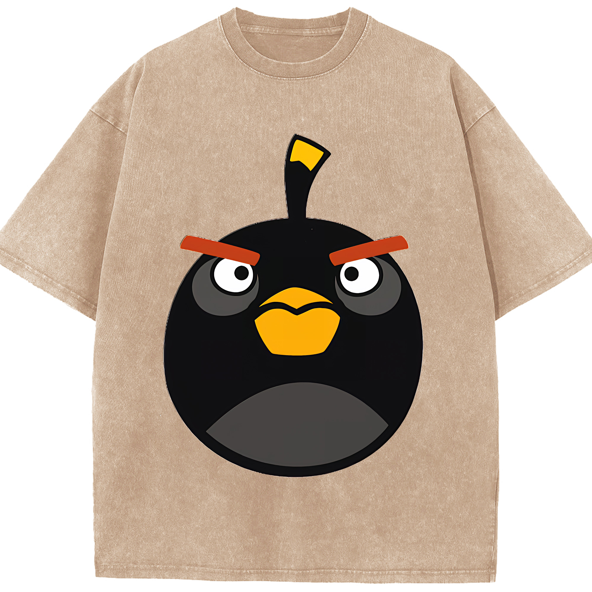 （画像用） Angry Birds アングリーバード 綿100% ヴィンテージ風 半袖Tシャツ（フロントプリント）