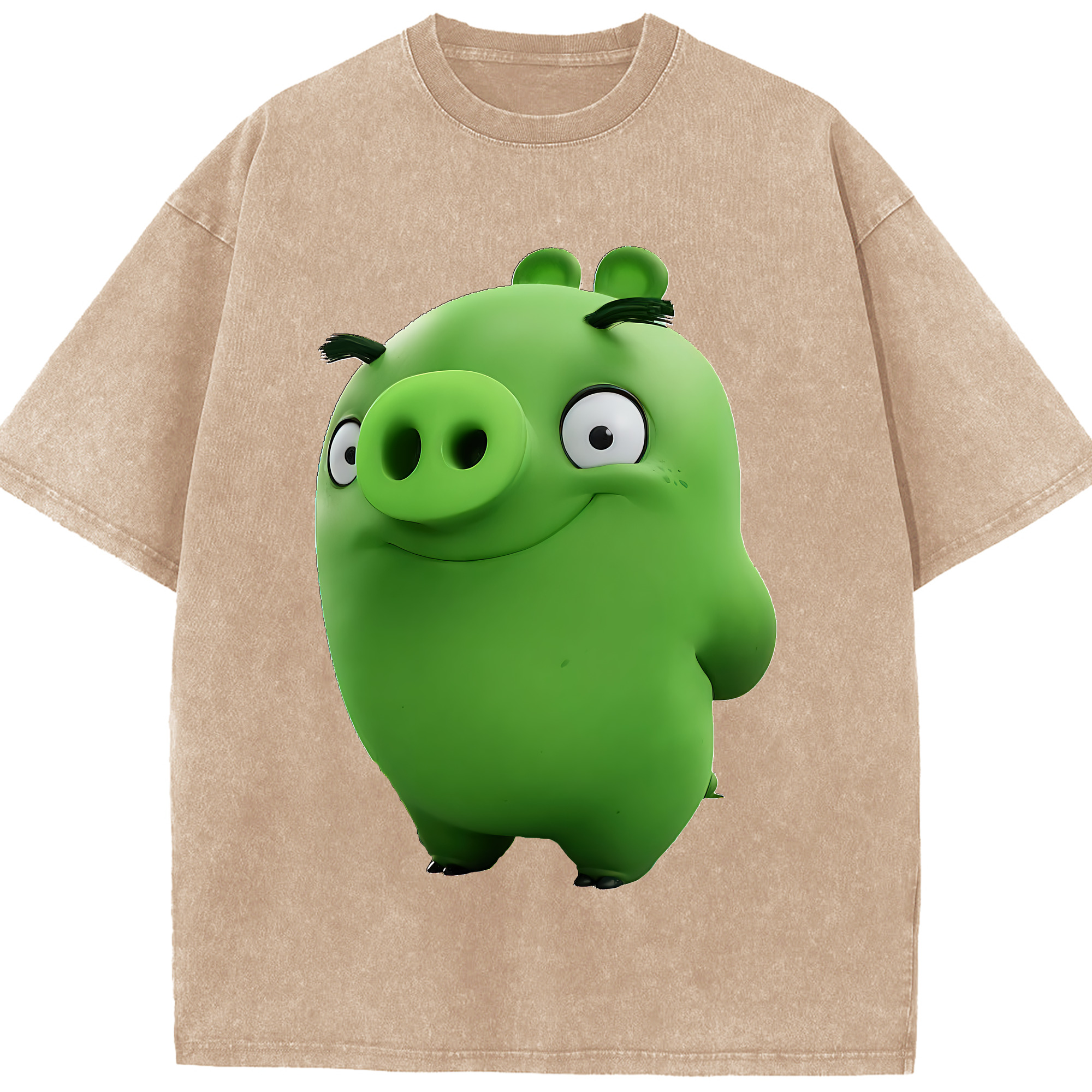 （画像用） Angry Birds アングリーバード 綿100% ヴィンテージ風 半袖Tシャツ（フロントプリント）