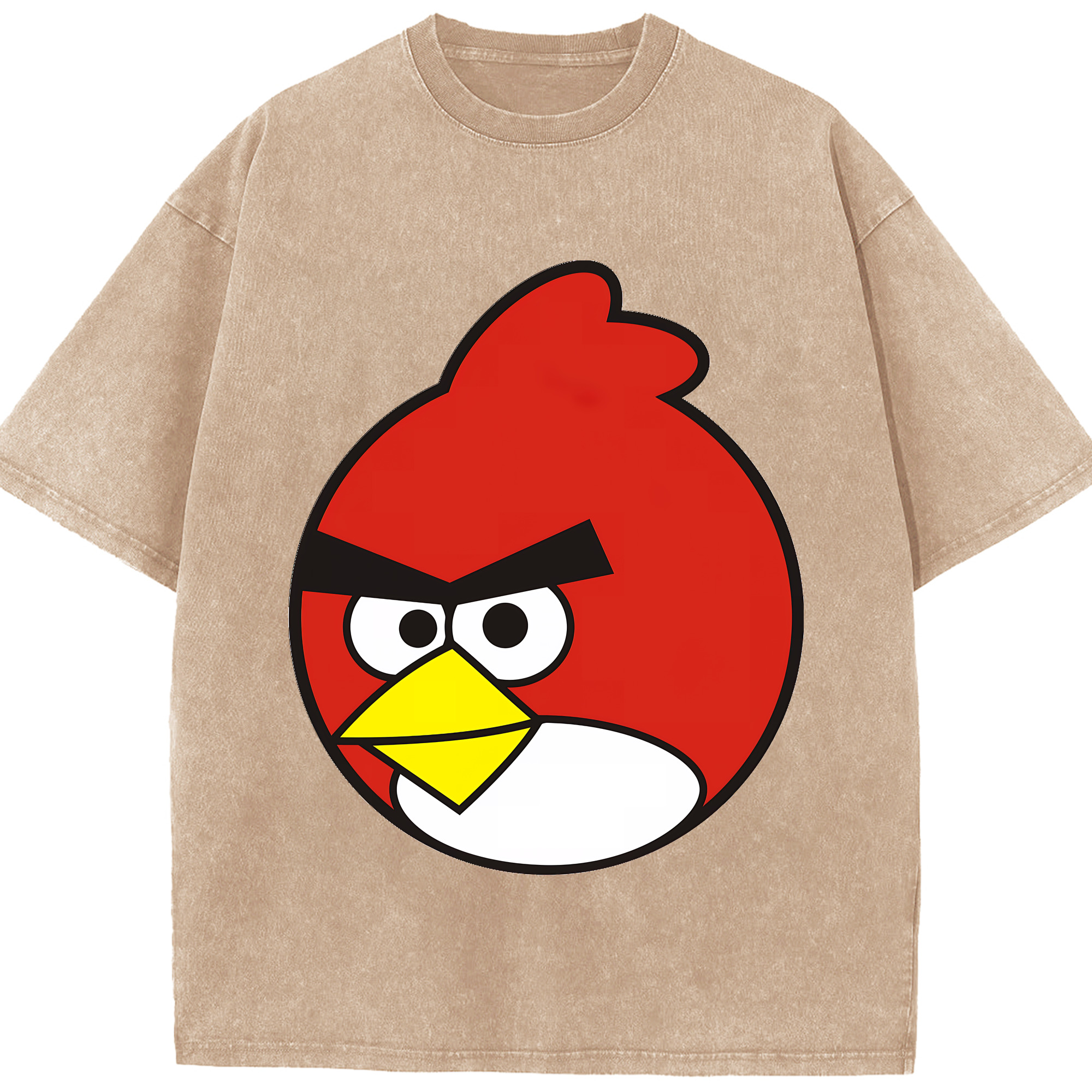 （画像用） Angry Birds アングリーバード 綿100% ヴィンテージ風 半袖Tシャツ（フロントプリント）