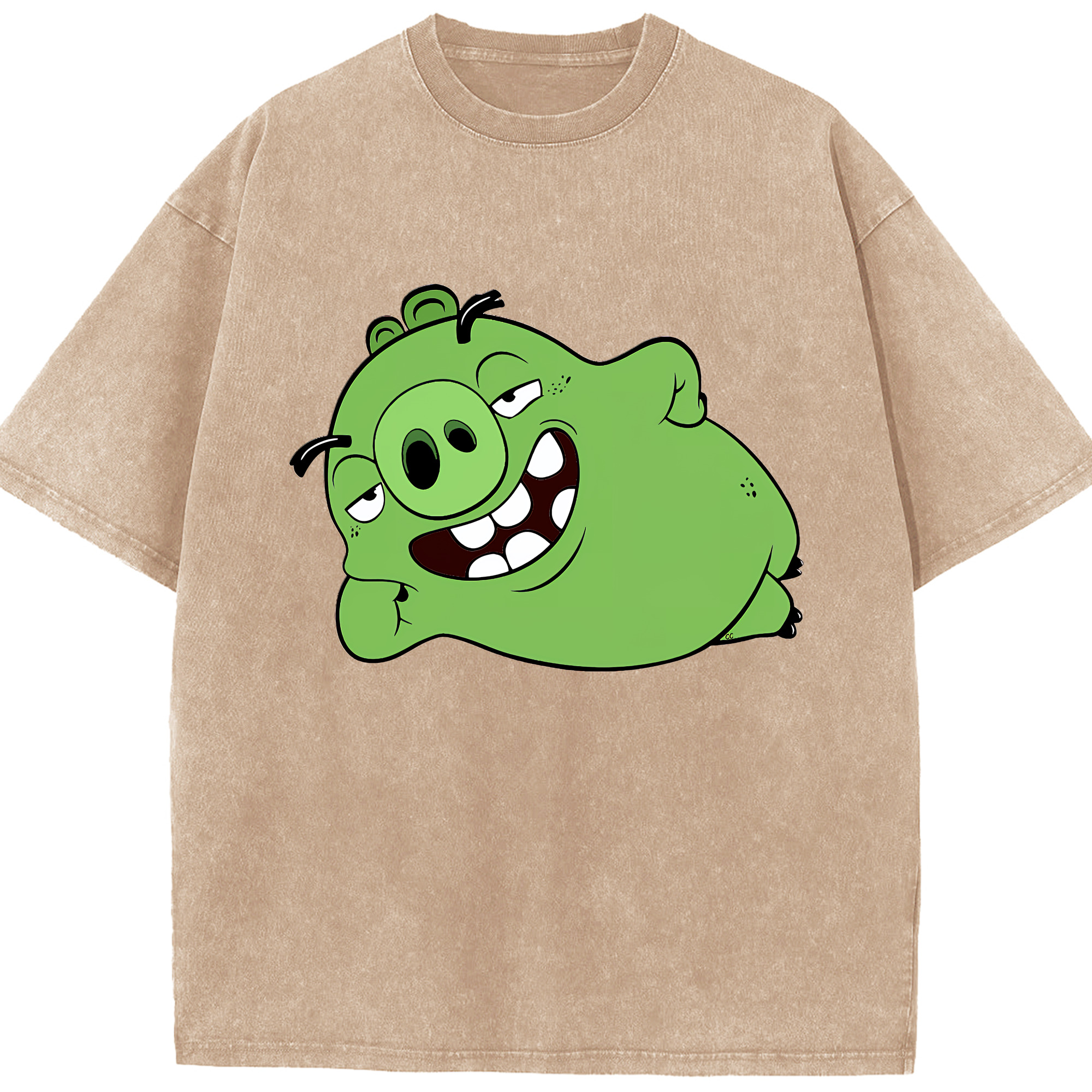 （画像用） Angry Birds アングリーバード 綿100% ヴィンテージ風 半袖Tシャツ（フロントプリント）