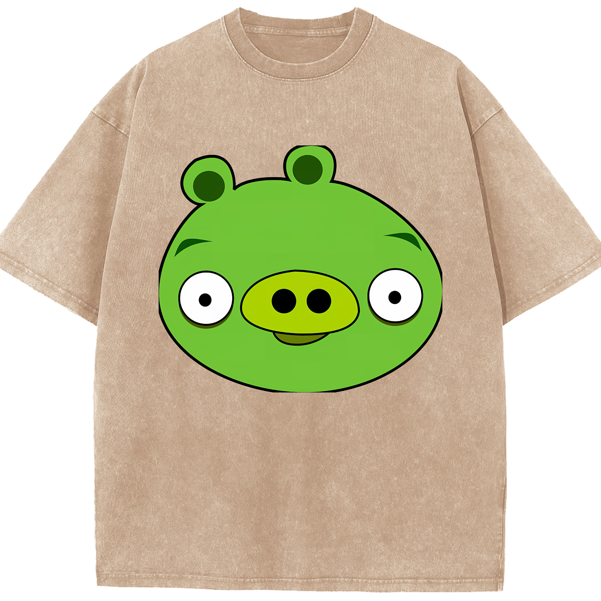 （画像用） Angry Birds アングリーバード 綿100% ヴィンテージ風 半袖Tシャツ（フロントプリント）