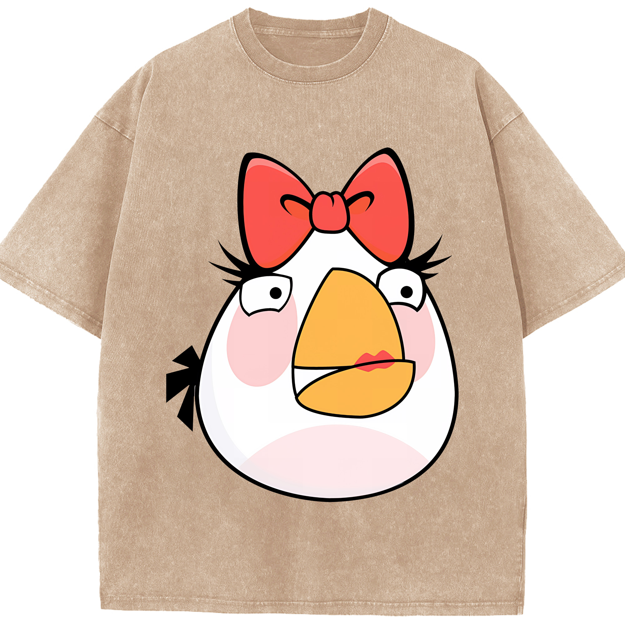 （画像用） Angry Birds アングリーバード 綿100% ヴィンテージ風 半袖Tシャツ（フロントプリント）