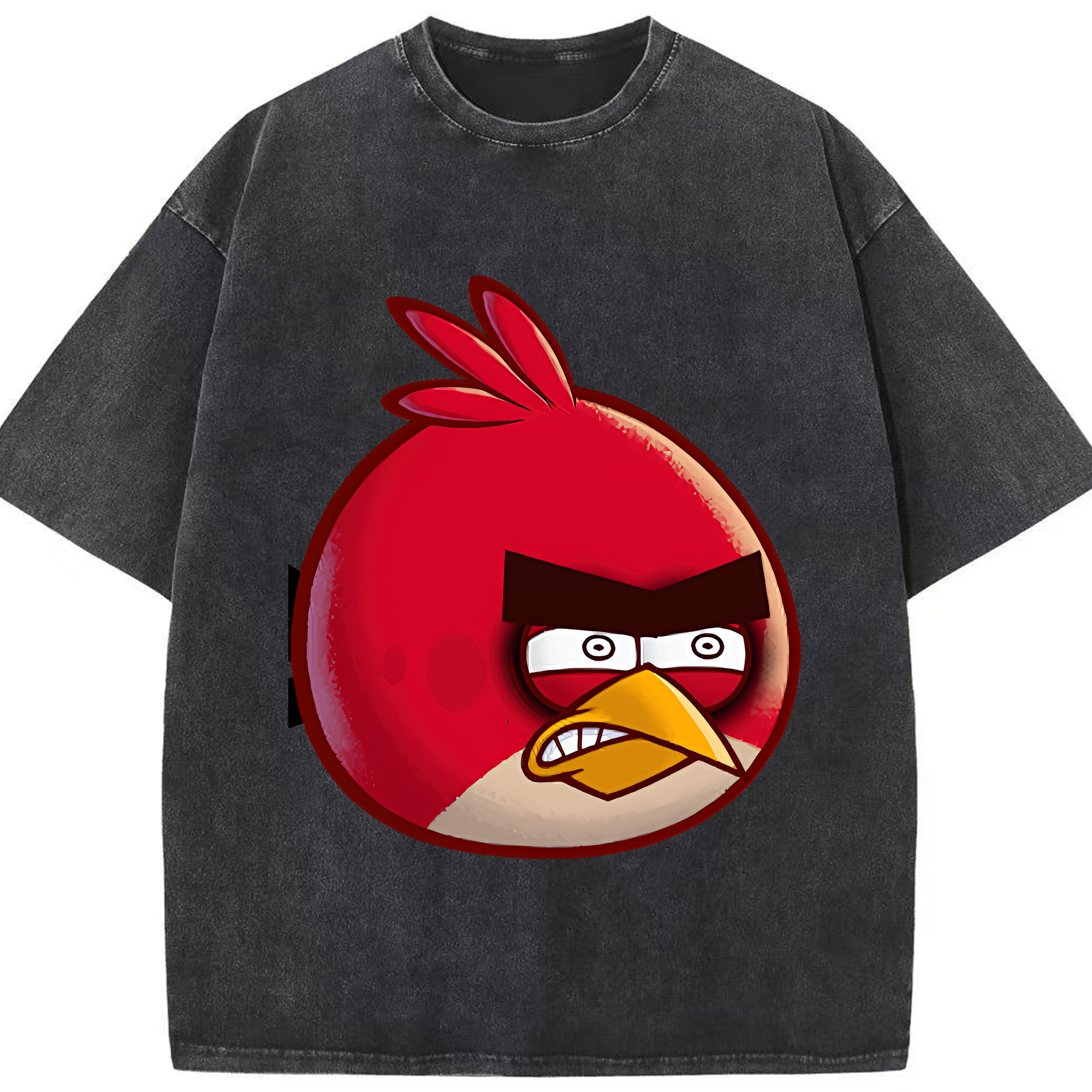 （画像用） Angry Birds アングリーバード 綿100% ヴィンテージ風 半袖Tシャツ（フロントプリント）