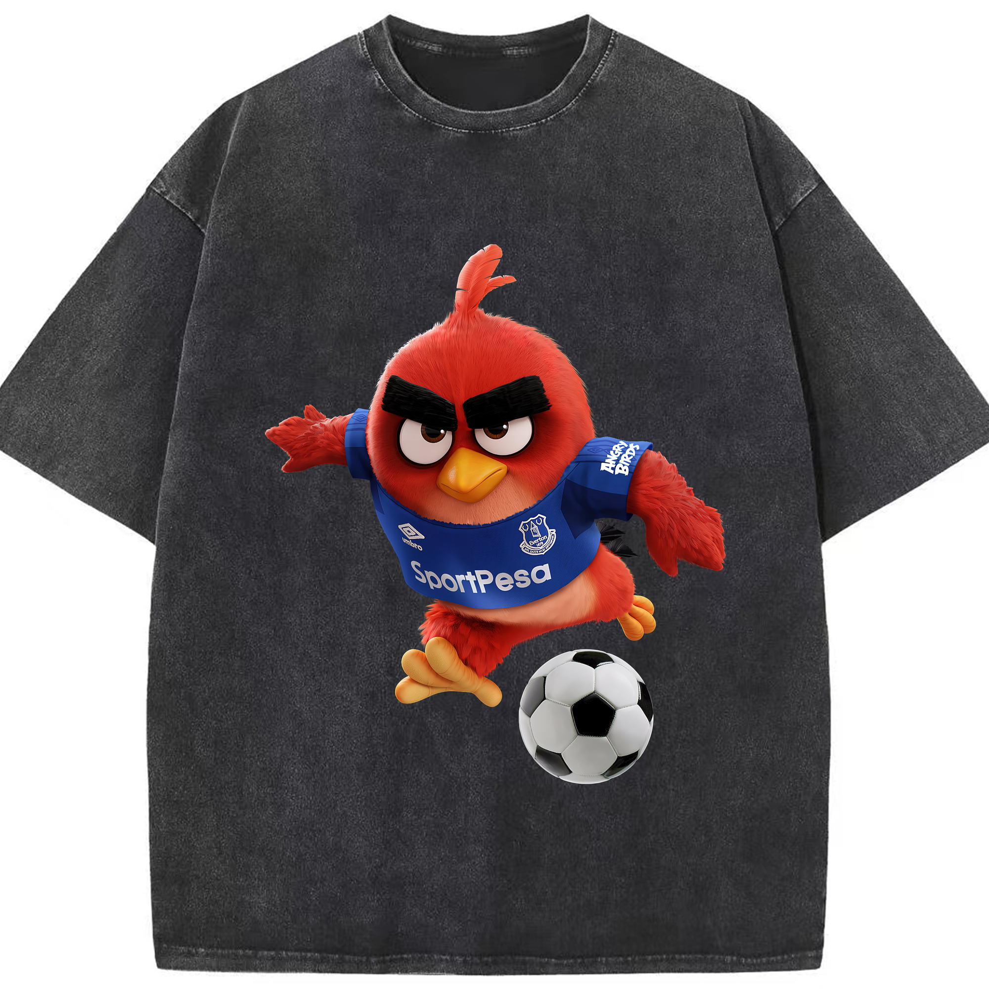 （画像用） Angry Birds アングリーバード 綿100% ヴィンテージ風 半袖Tシャツ（フロントプリント）