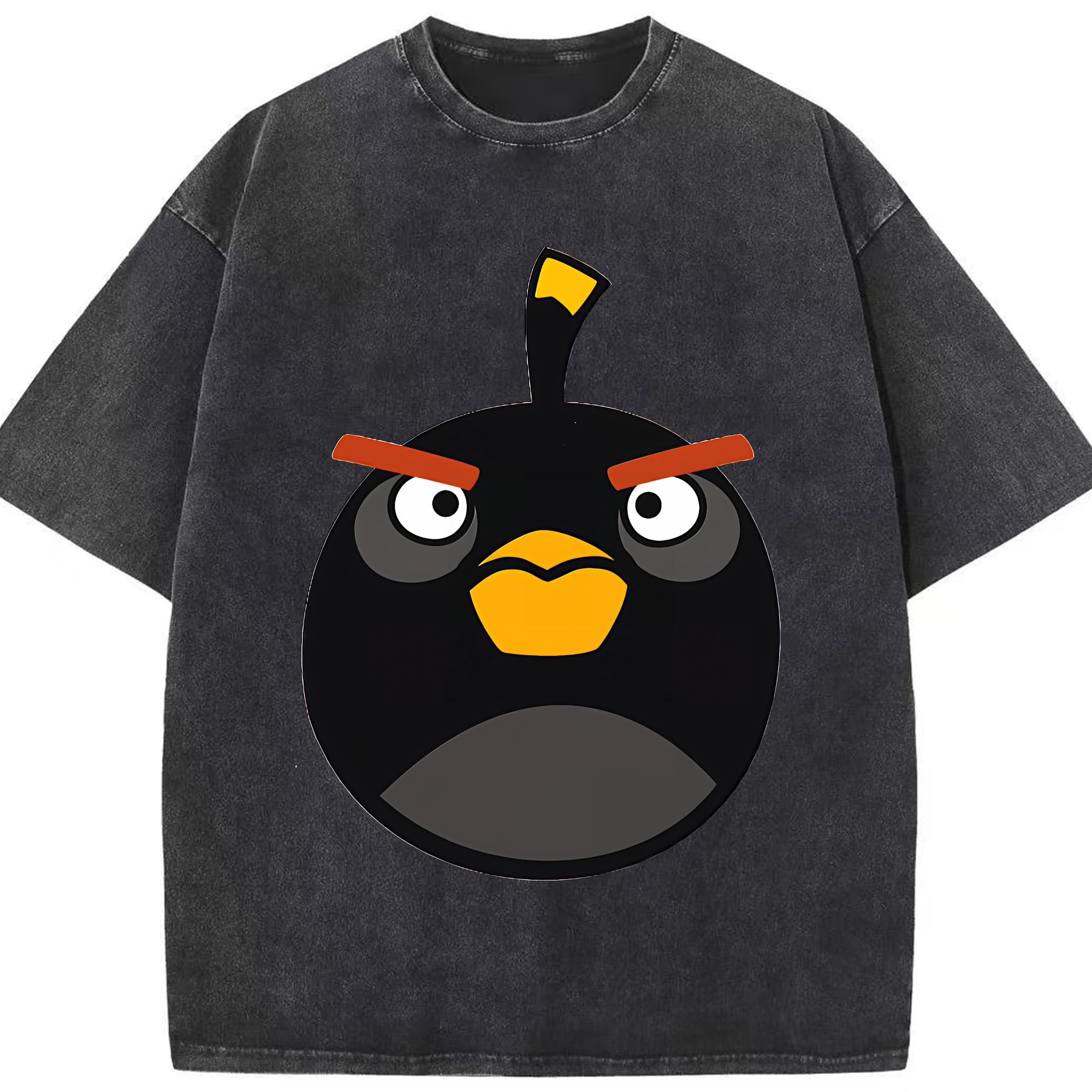 （画像用） Angry Birds アングリーバード 綿100% ヴィンテージ風 半袖Tシャツ（フロントプリント）
