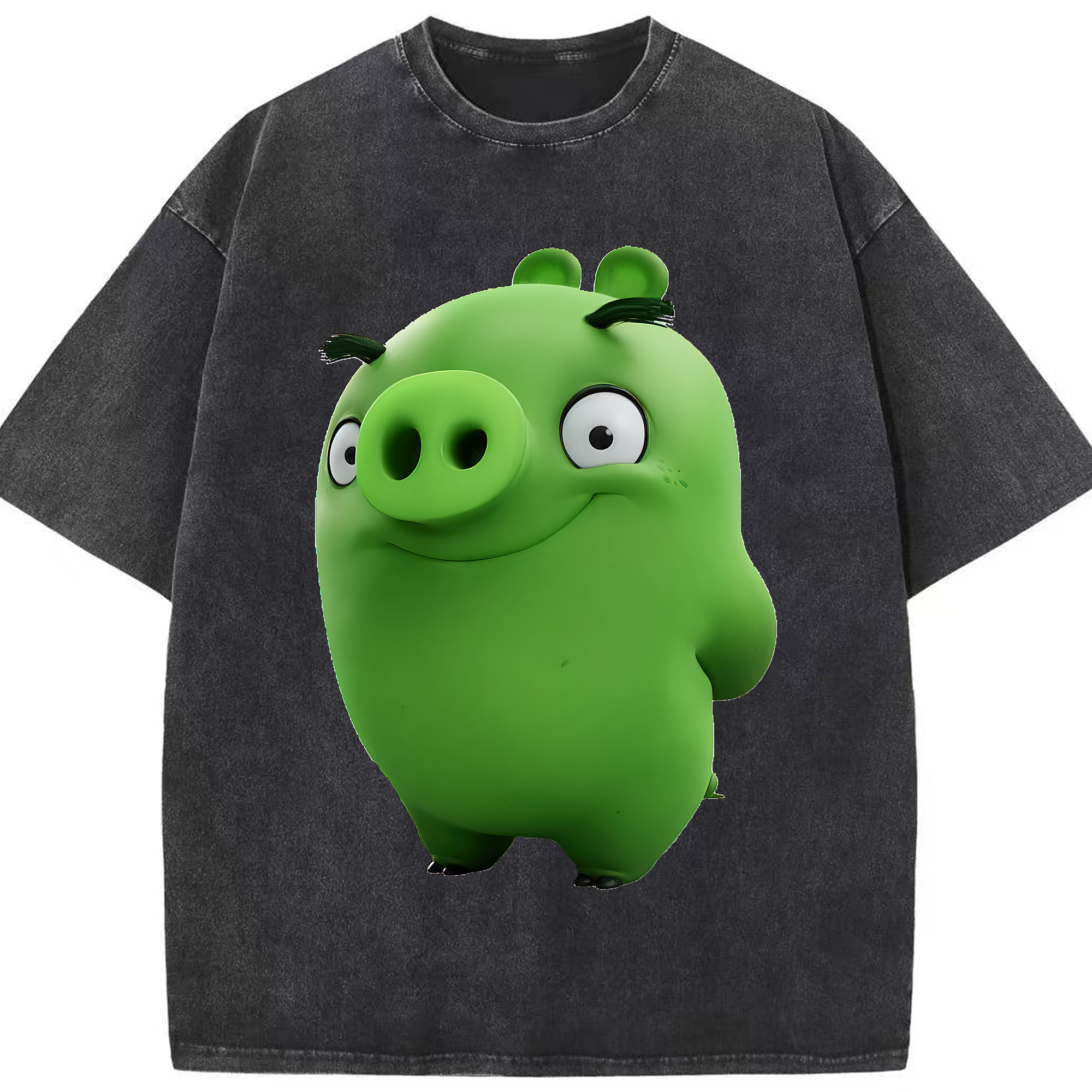 （画像用） Angry Birds アングリーバード 綿100% ヴィンテージ風 半袖Tシャツ（フロントプリント）