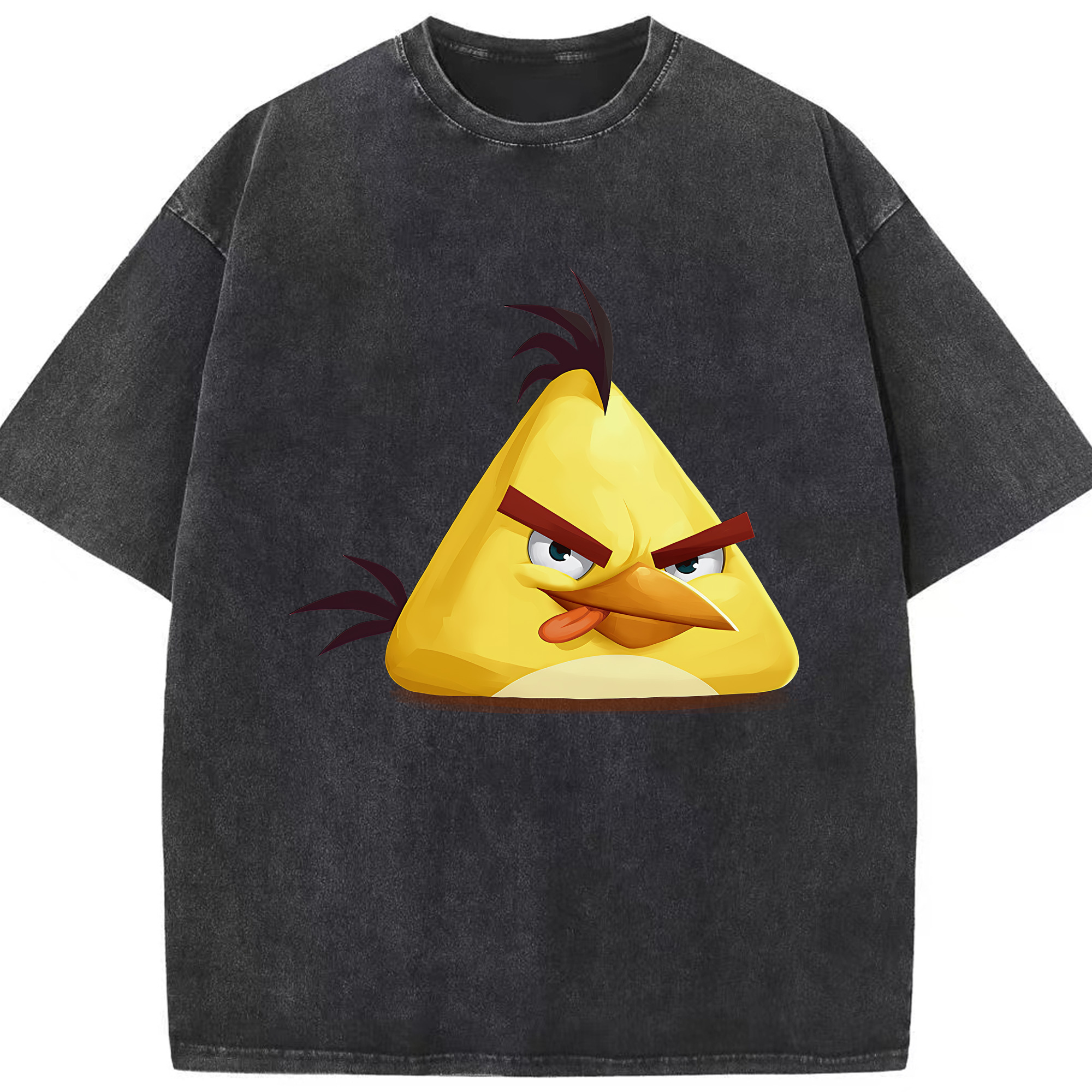 （画像用） Angry Birds アングリーバード 綿100% ヴィンテージ風 半袖Tシャツ（フロントプリント）
