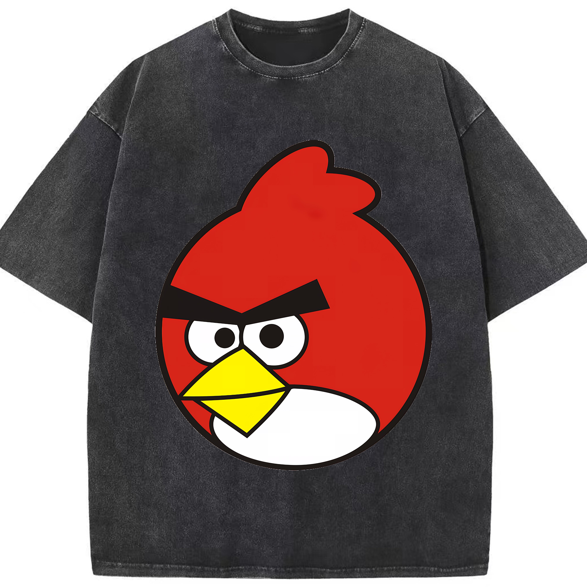 （画像用） Angry Birds アングリーバード 綿100% ヴィンテージ風 半袖Tシャツ（フロントプリント）