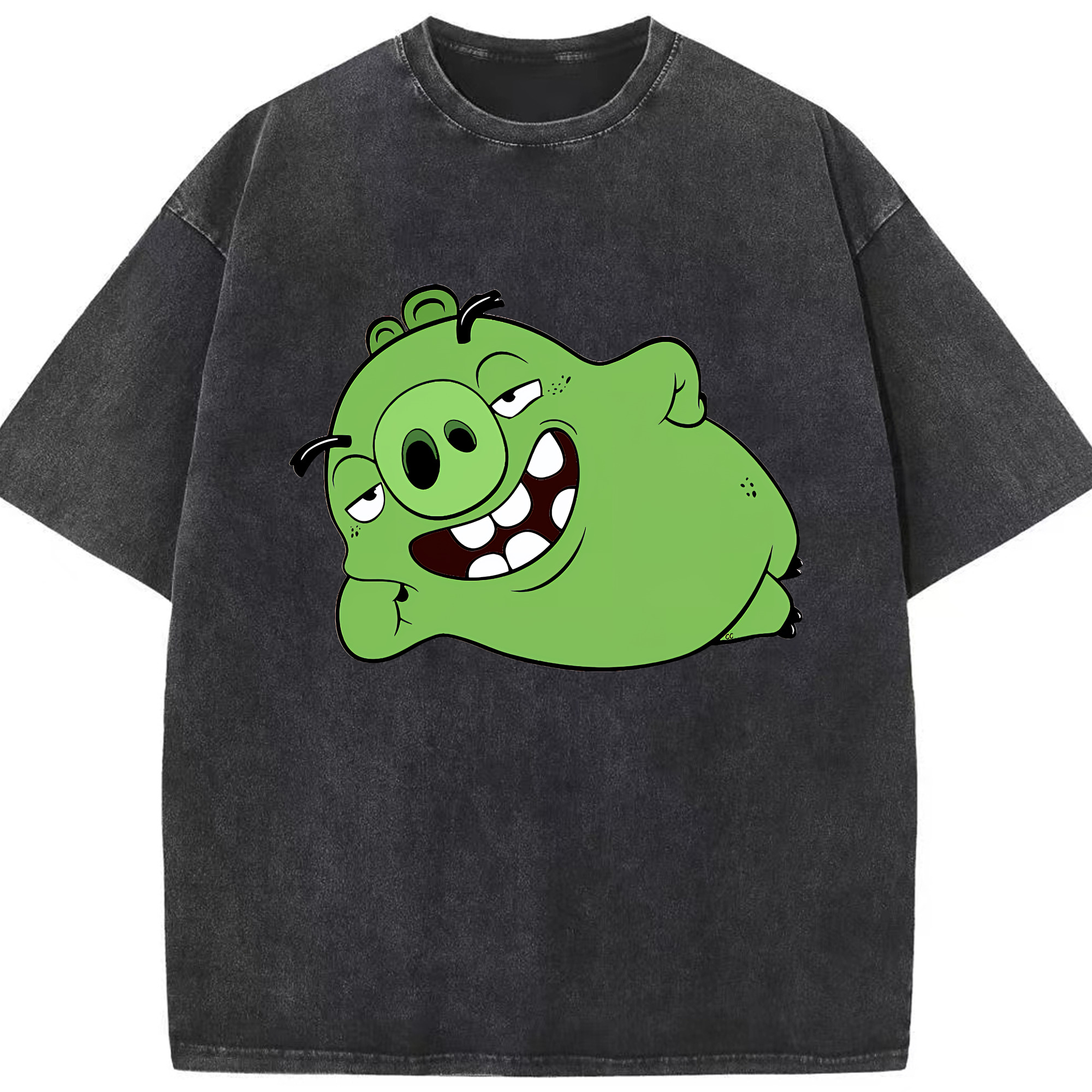 （画像用） Angry Birds アングリーバード 綿100% ヴィンテージ風 半袖Tシャツ（フロントプリント）