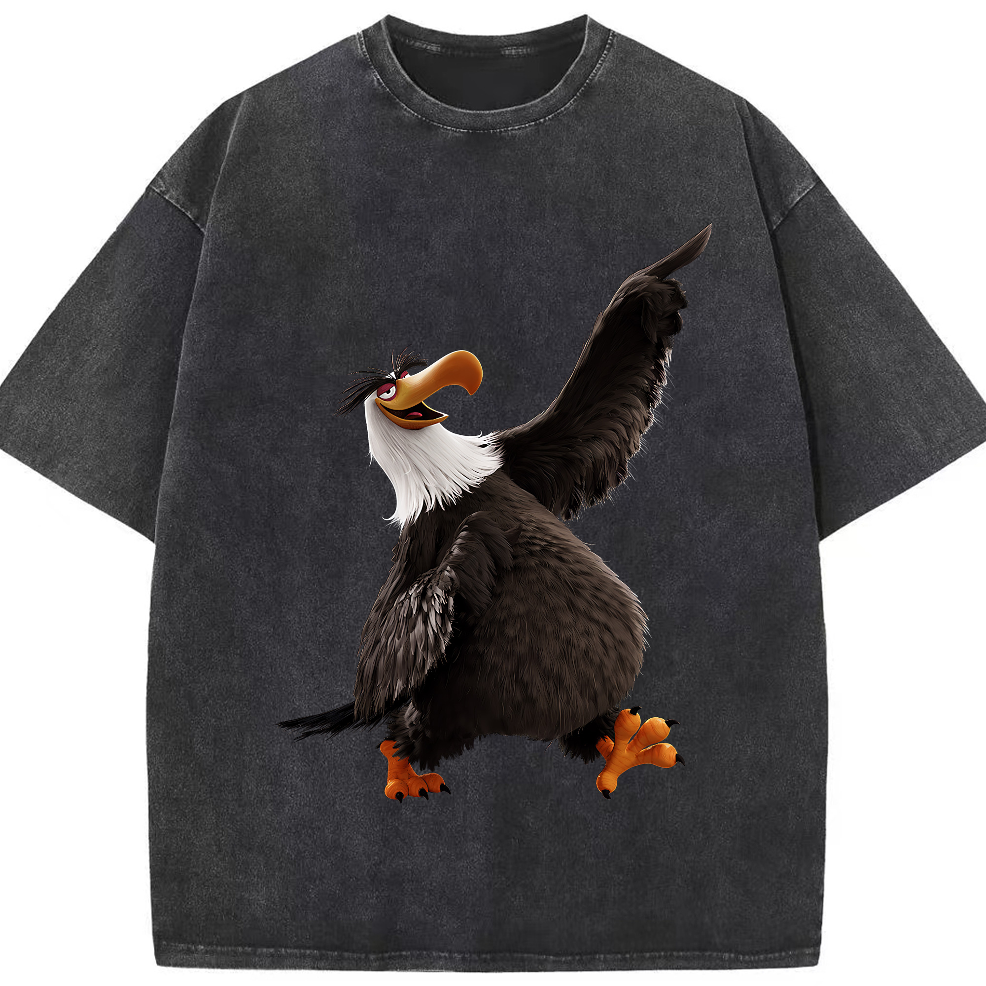 （画像用） Angry Birds アングリーバード 綿100% ヴィンテージ風 半袖Tシャツ（フロントプリント）