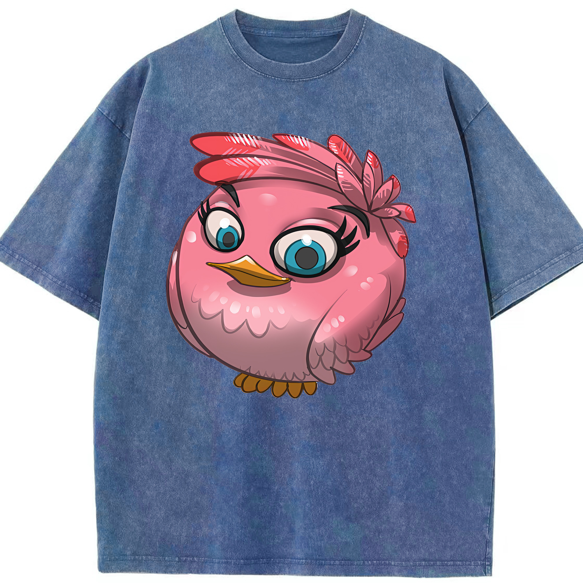 （画像用） Angry Birds アングリーバード 綿100% ヴィンテージ風 半袖Tシャツ（フロントプリント）