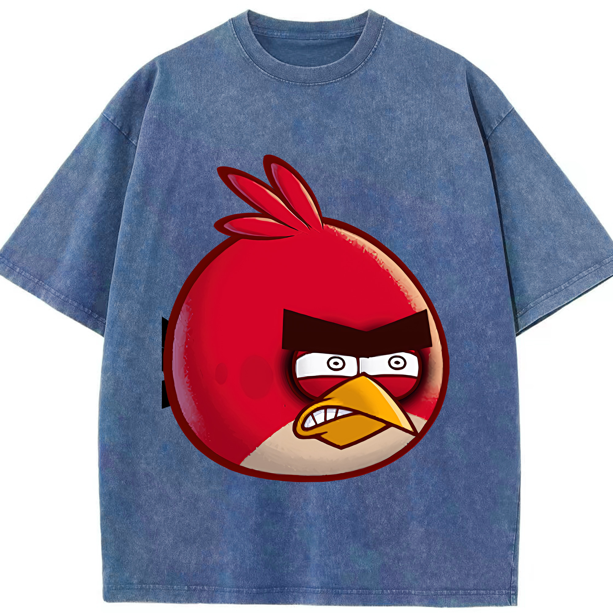 （画像用） Angry Birds アングリーバード 綿100% ヴィンテージ風 半袖Tシャツ（フロントプリント）