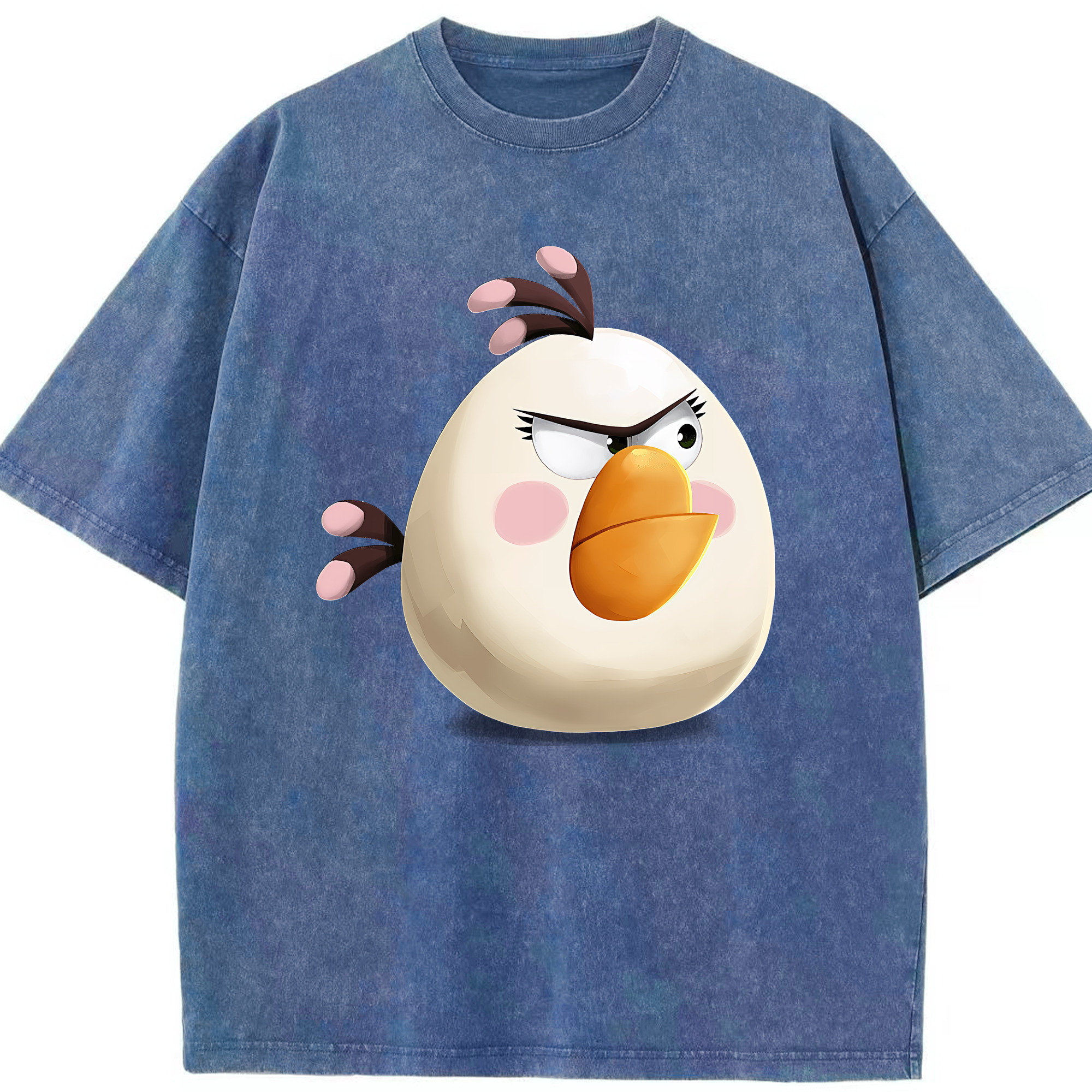 （画像用） Angry Birds アングリーバード 綿100% ヴィンテージ風 半袖Tシャツ（フロントプリント）
