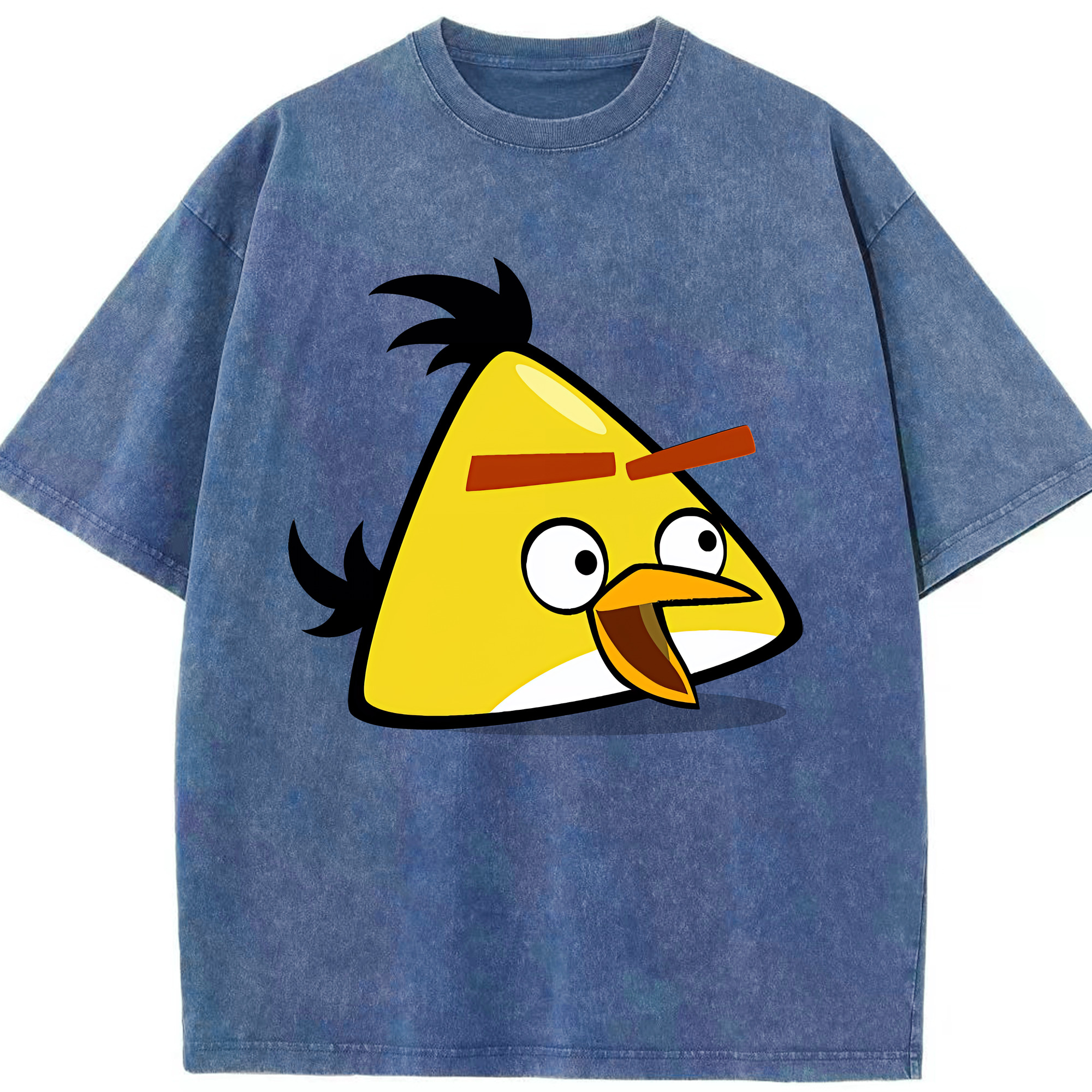 （画像用） Angry Birds アングリーバード 綿100% ヴィンテージ風 半袖Tシャツ（フロントプリント）