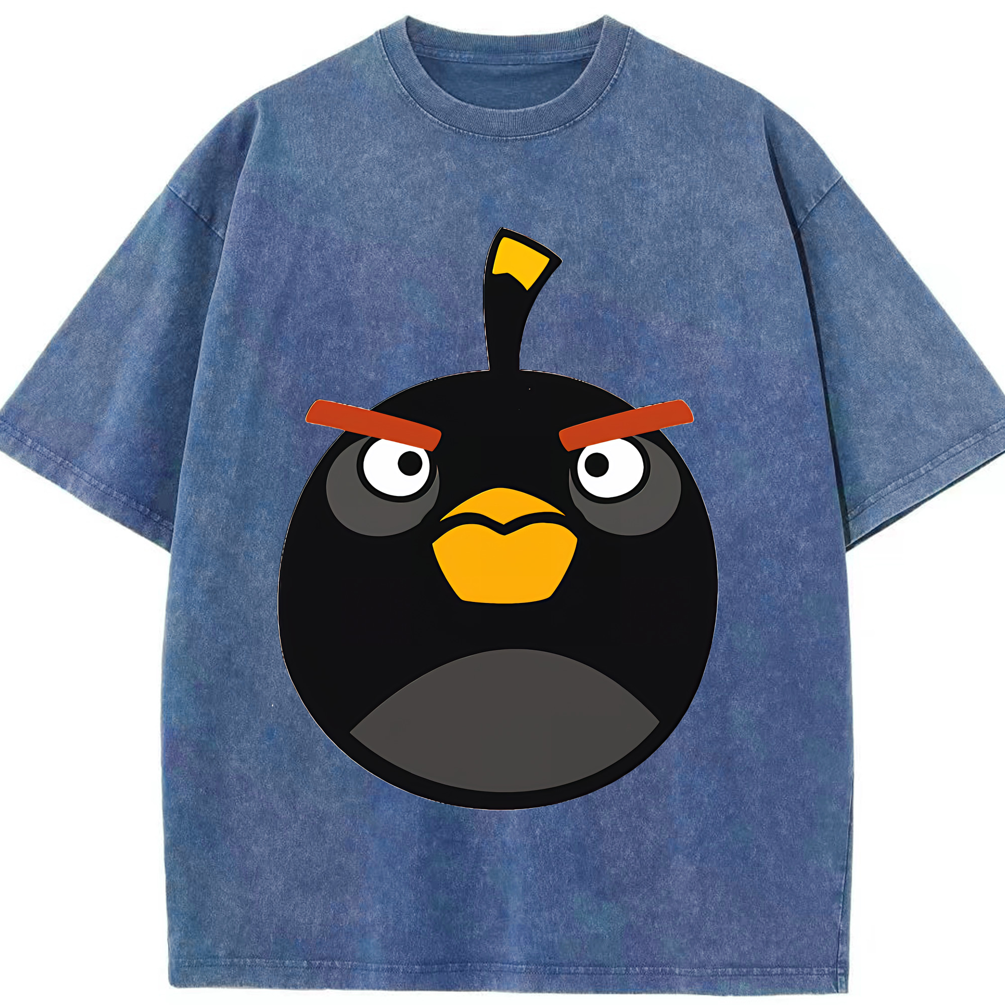 （画像用） Angry Birds アングリーバード 綿100% ヴィンテージ風 半袖Tシャツ（フロントプリント）