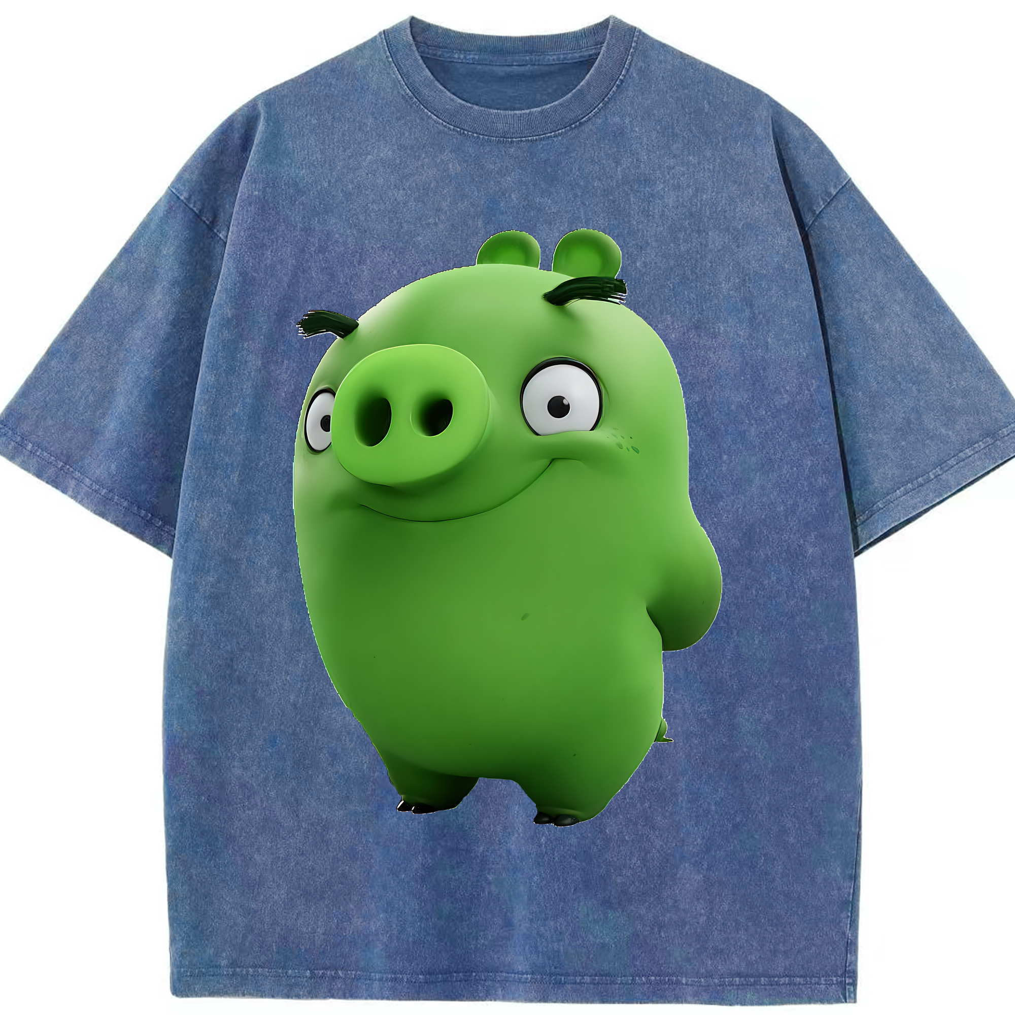 （画像用） Angry Birds アングリーバード 綿100% ヴィンテージ風 半袖Tシャツ（フロントプリント）