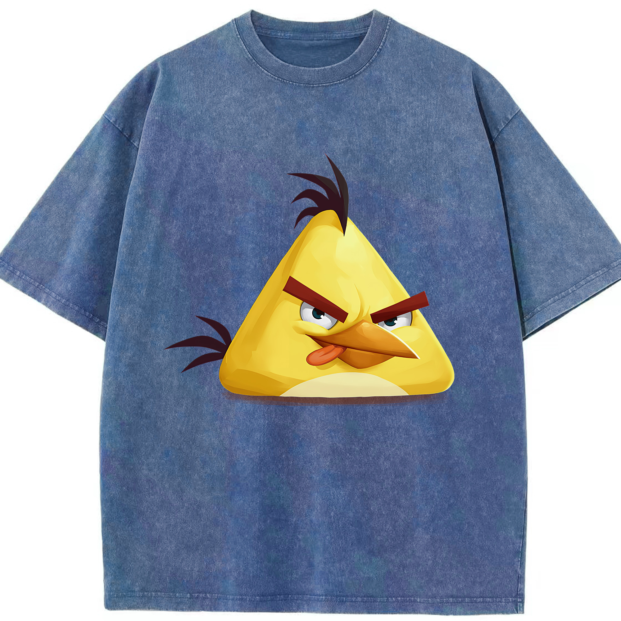 （画像用） Angry Birds アングリーバード 綿100% ヴィンテージ風 半袖Tシャツ（フロントプリント）
