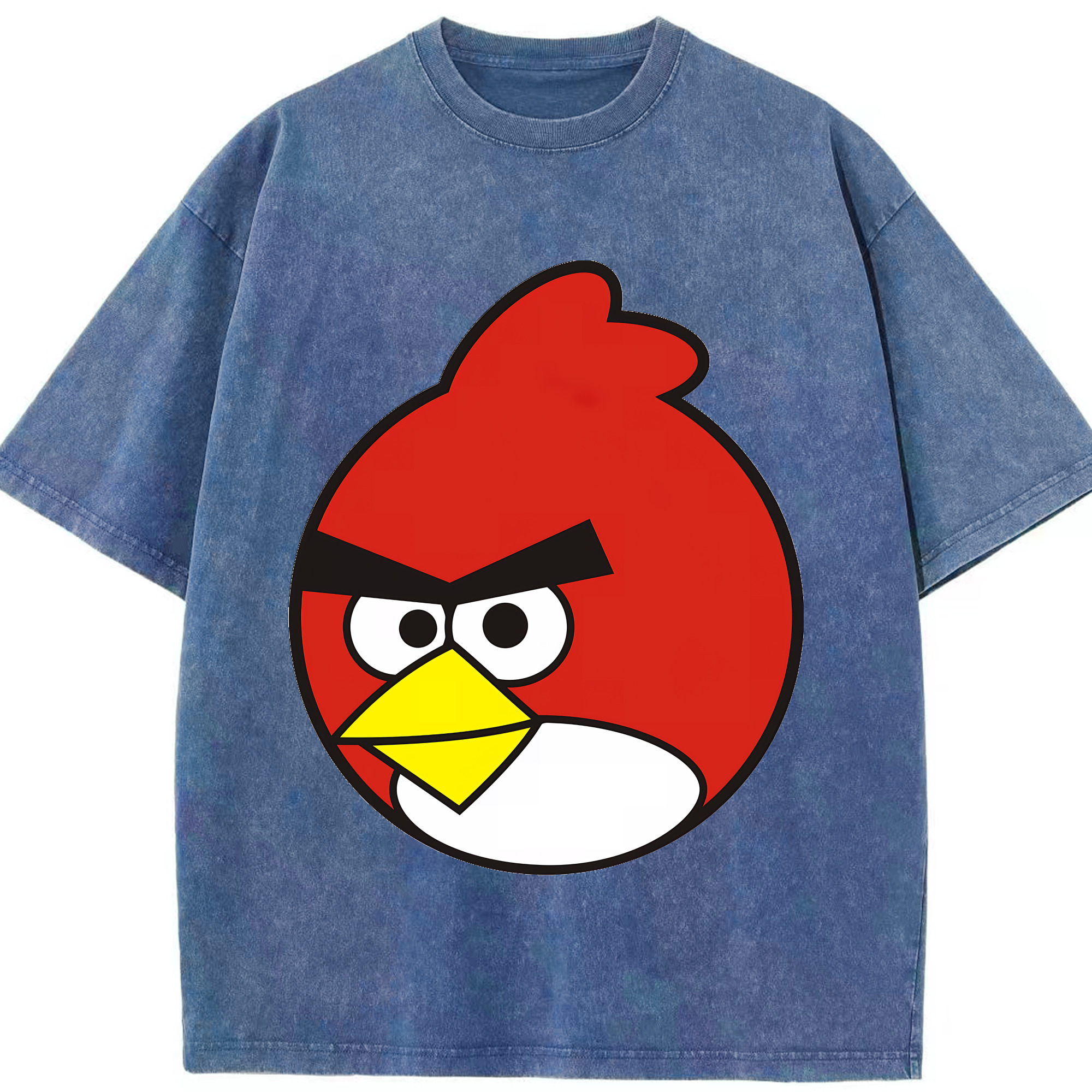 （画像用） Angry Birds アングリーバード 綿100% ヴィンテージ風 半袖Tシャツ（フロントプリント）