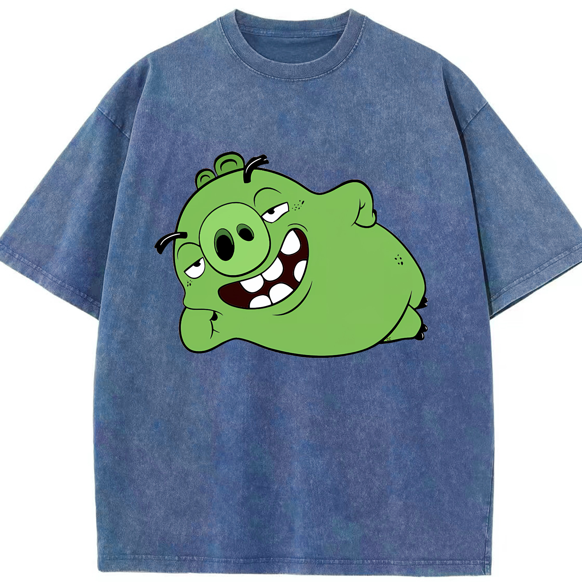 （画像用） Angry Birds アングリーバード 綿100% ヴィンテージ風 半袖Tシャツ（フロントプリント）