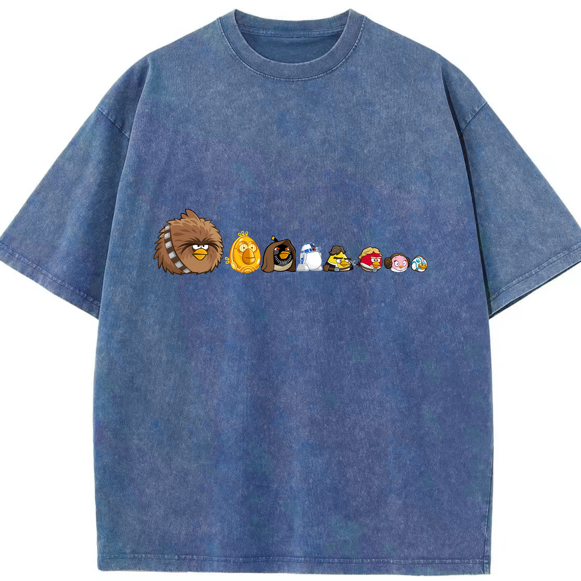 （画像用） Angry Birds アングリーバード 綿100% ヴィンテージ風 半袖Tシャツ（フロントプリント）