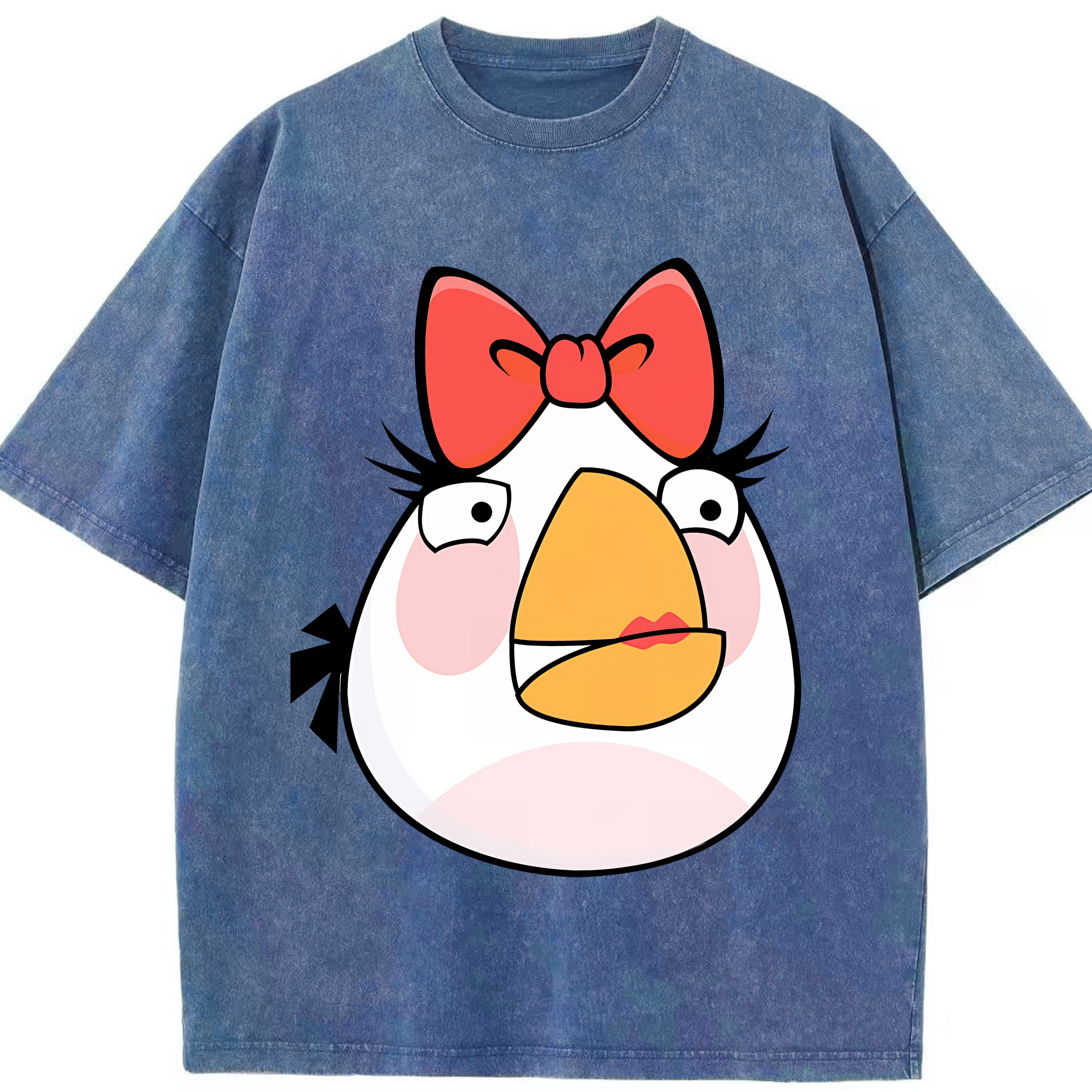 （画像用） Angry Birds アングリーバード 綿100% ヴィンテージ風 半袖Tシャツ（フロントプリント）