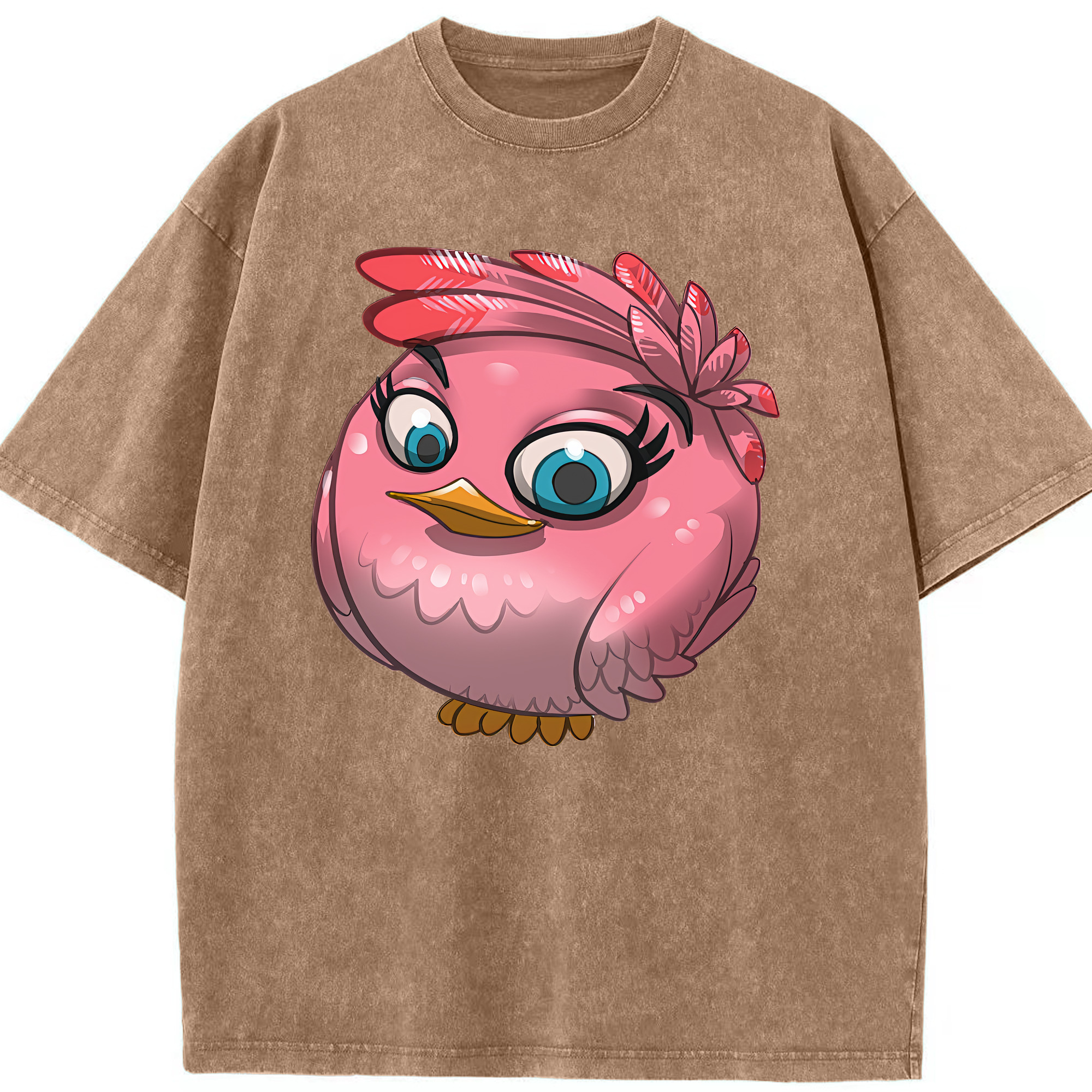 （画像用） Angry Birds アングリーバード 綿100% ヴィンテージ風 半袖Tシャツ（フロントプリント）