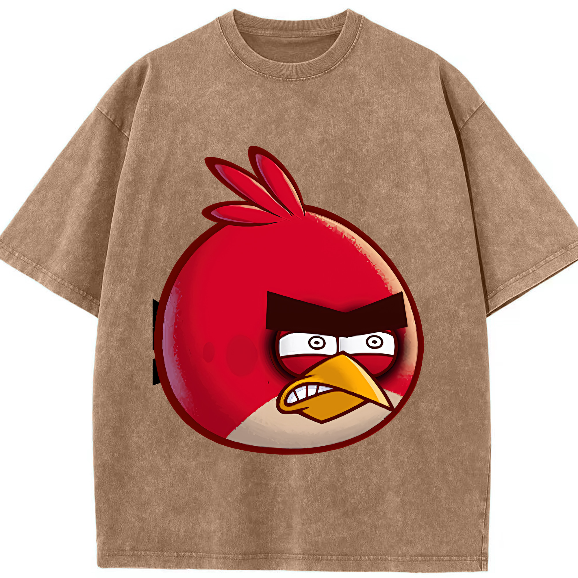 （画像用） Angry Birds アングリーバード 綿100% ヴィンテージ風 半袖Tシャツ（フロントプリント）