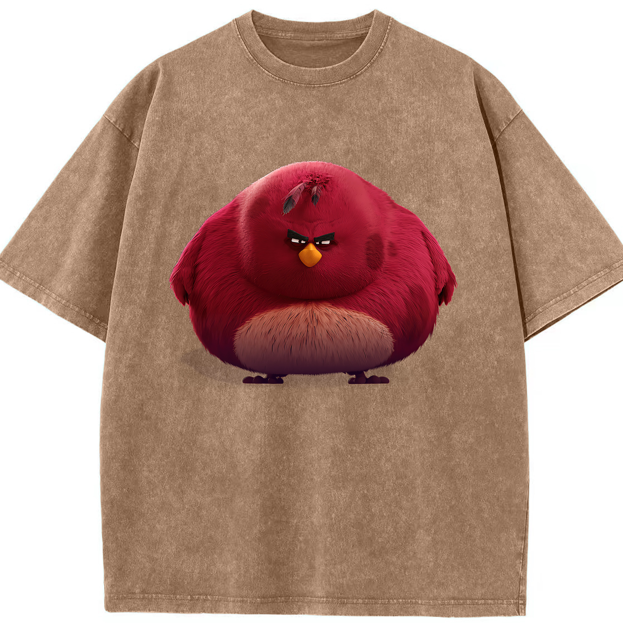 （画像用） Angry Birds アングリーバード 綿100% ヴィンテージ風 半袖Tシャツ（フロントプリント）