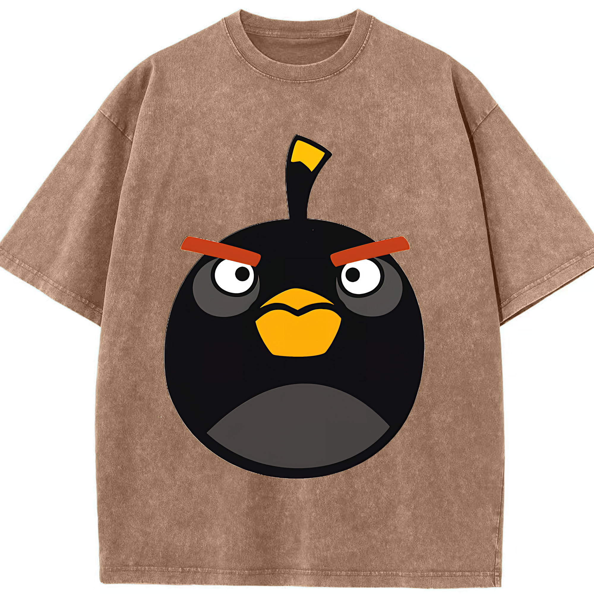 （画像用） Angry Birds アングリーバード 綿100% ヴィンテージ風 半袖Tシャツ（フロントプリント）
