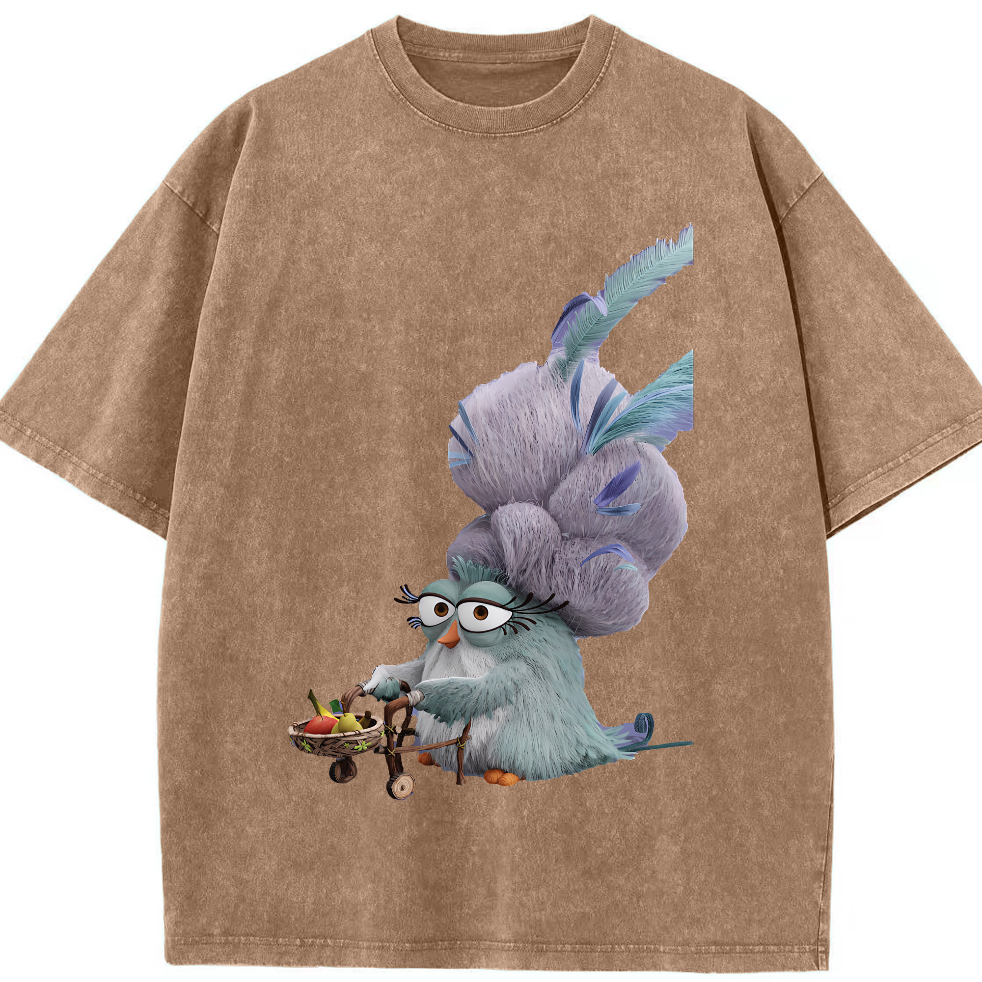 （画像用） Angry Birds アングリーバード 綿100% ヴィンテージ風 半袖Tシャツ（フロントプリント）