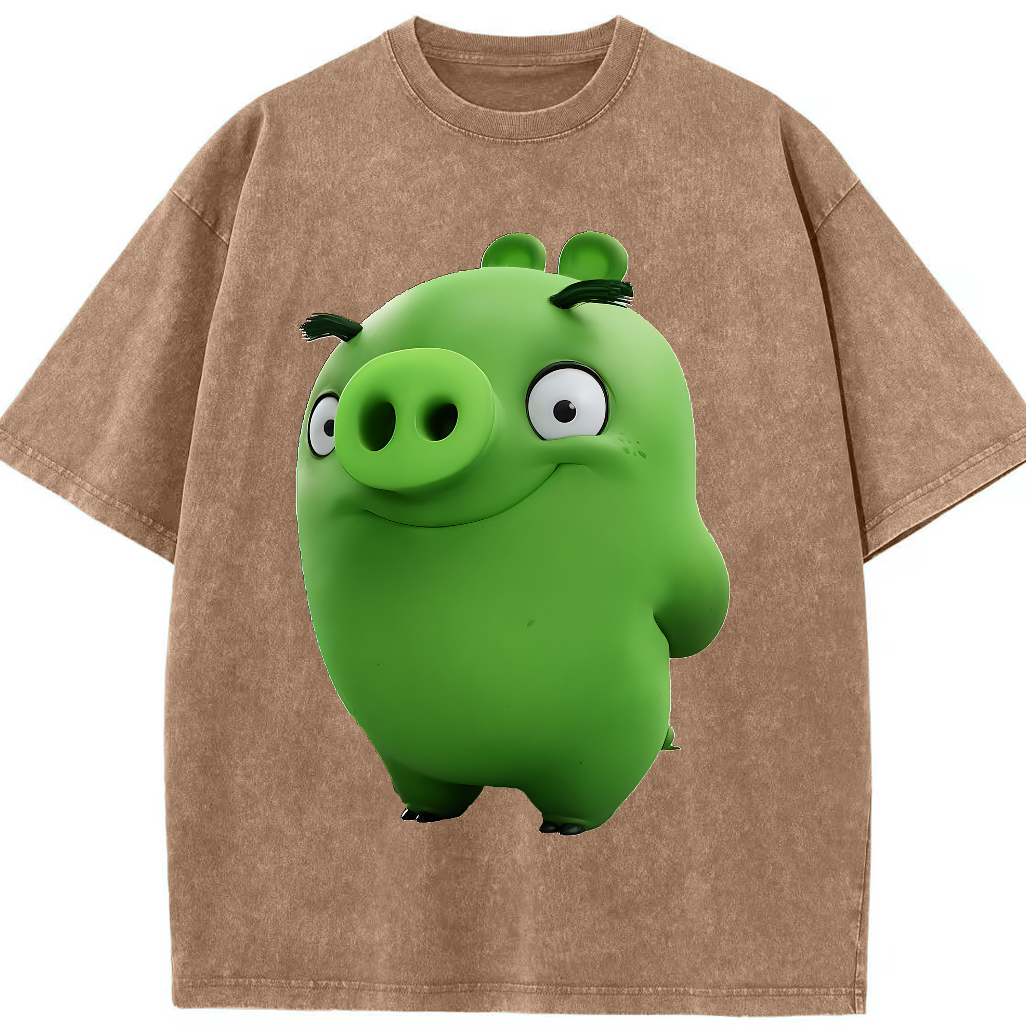 （画像用） Angry Birds アングリーバード 綿100% ヴィンテージ風 半袖Tシャツ（フロントプリント）