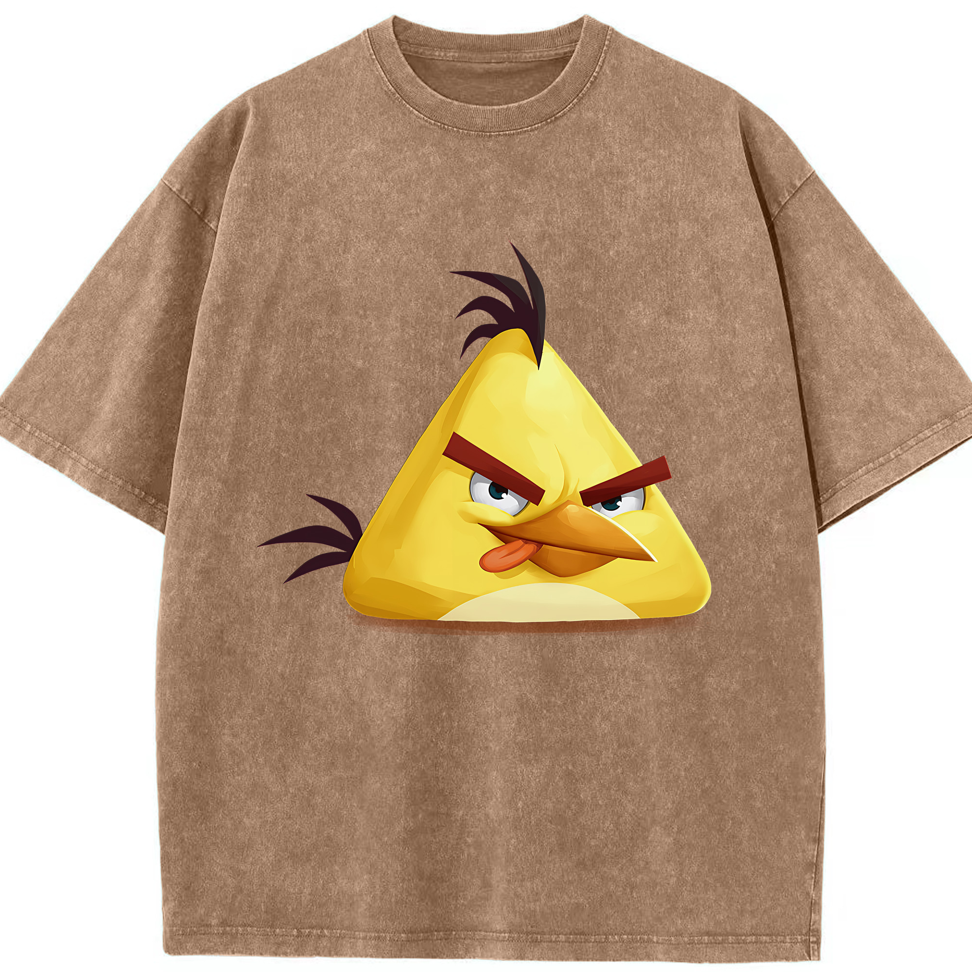 （画像用） Angry Birds アングリーバード 綿100% ヴィンテージ風 半袖Tシャツ（フロントプリント）
