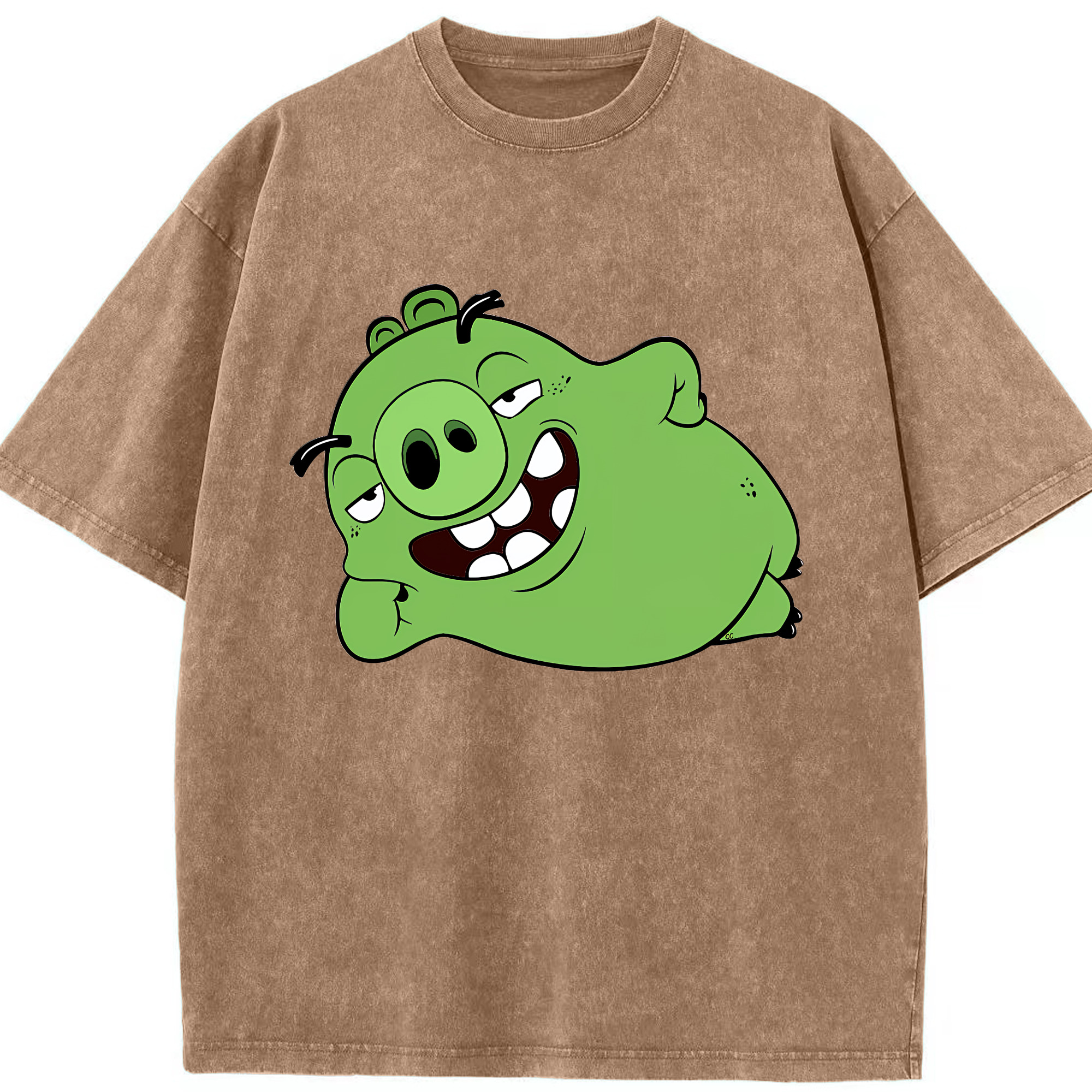 （画像用） Angry Birds アングリーバード 綿100% ヴィンテージ風 半袖Tシャツ（フロントプリント）