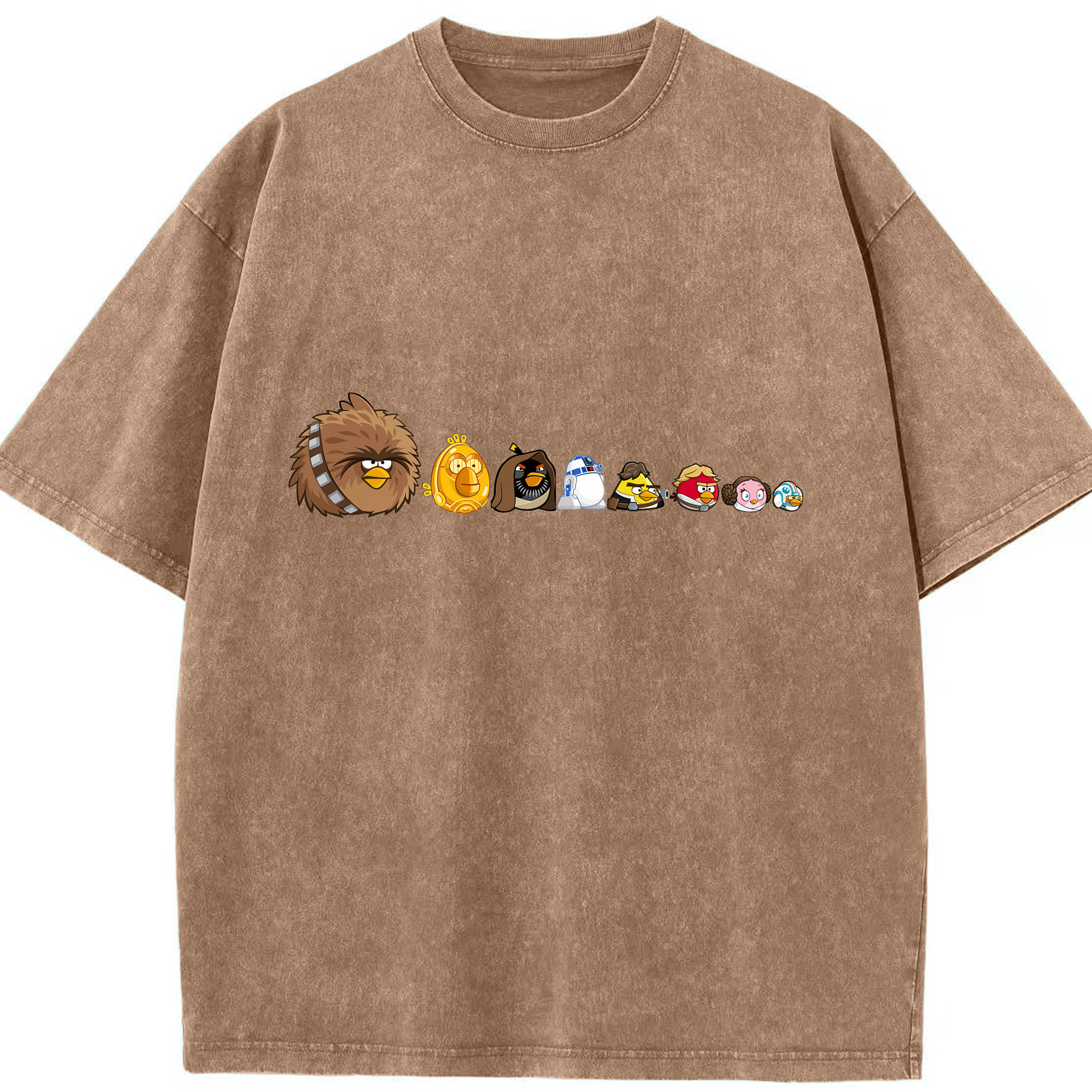 （画像用） Angry Birds アングリーバード 綿100% ヴィンテージ風 半袖Tシャツ（フロントプリント）