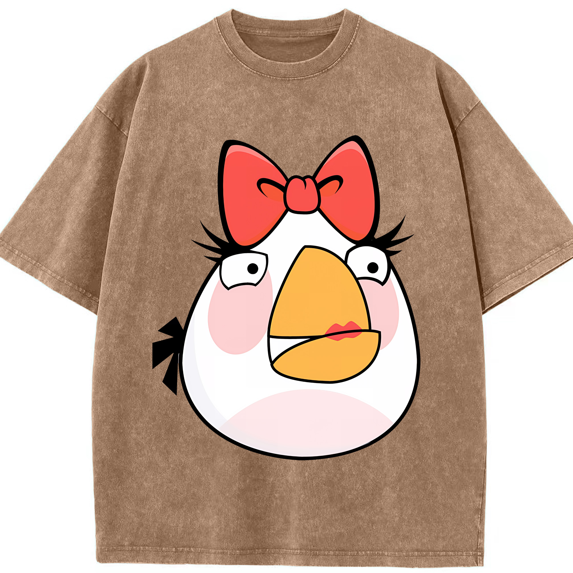 （画像用） Angry Birds アングリーバード 綿100% ヴィンテージ風 半袖Tシャツ（フロントプリント）