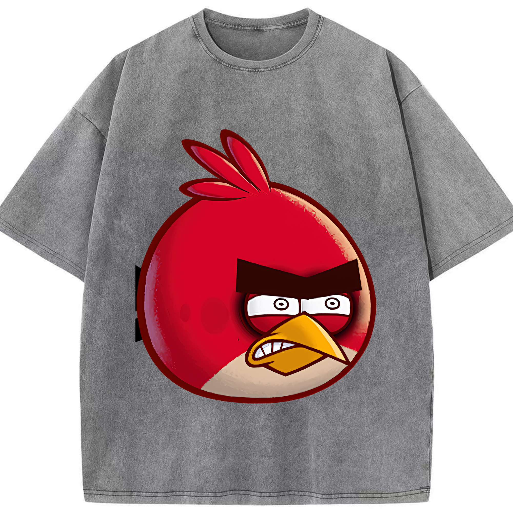 （画像用） Angry Birds アングリーバード 綿100% ヴィンテージ風 半袖Tシャツ（フロントプリント）