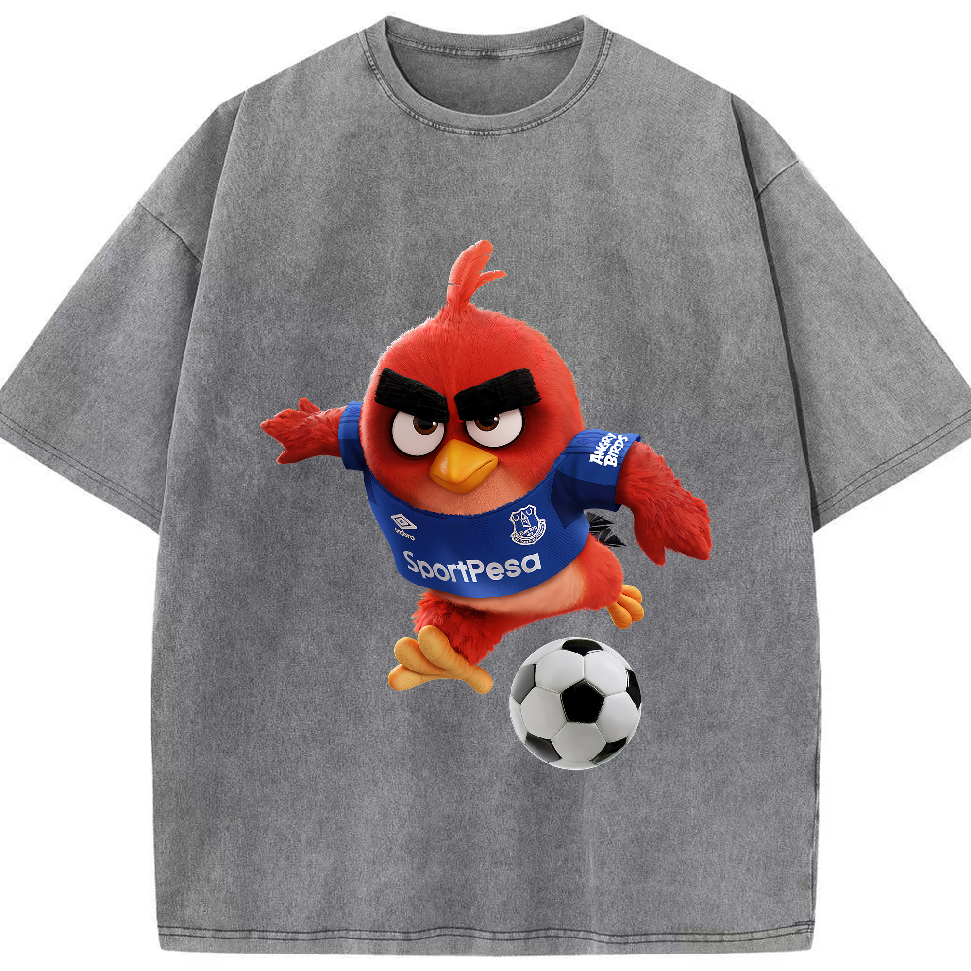 （画像用） Angry Birds アングリーバード 綿100% ヴィンテージ風 半袖Tシャツ（フロントプリント）