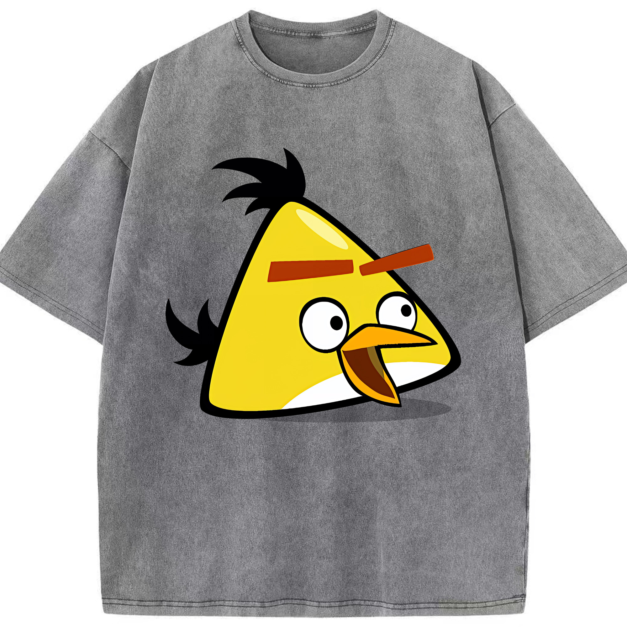 （画像用） Angry Birds アングリーバード 綿100% ヴィンテージ風 半袖Tシャツ（フロントプリント）