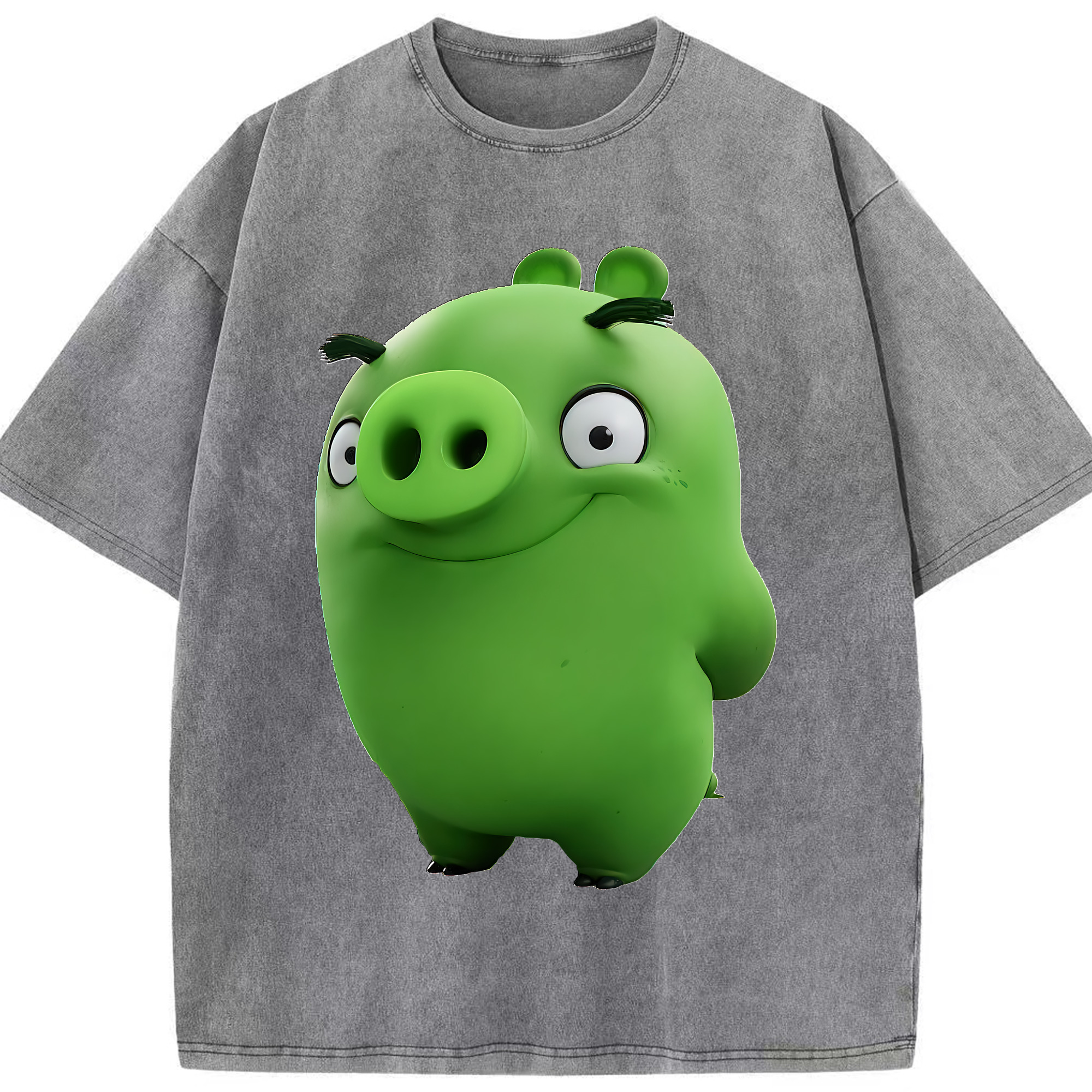 （画像用） Angry Birds アングリーバード 綿100% ヴィンテージ風 半袖Tシャツ（フロントプリント）