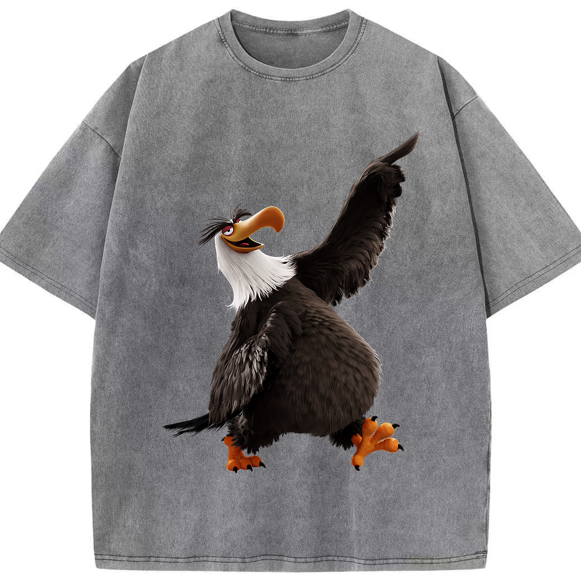 （画像用） Angry Birds アングリーバード 綿100% ヴィンテージ風 半袖Tシャツ（フロントプリント）
