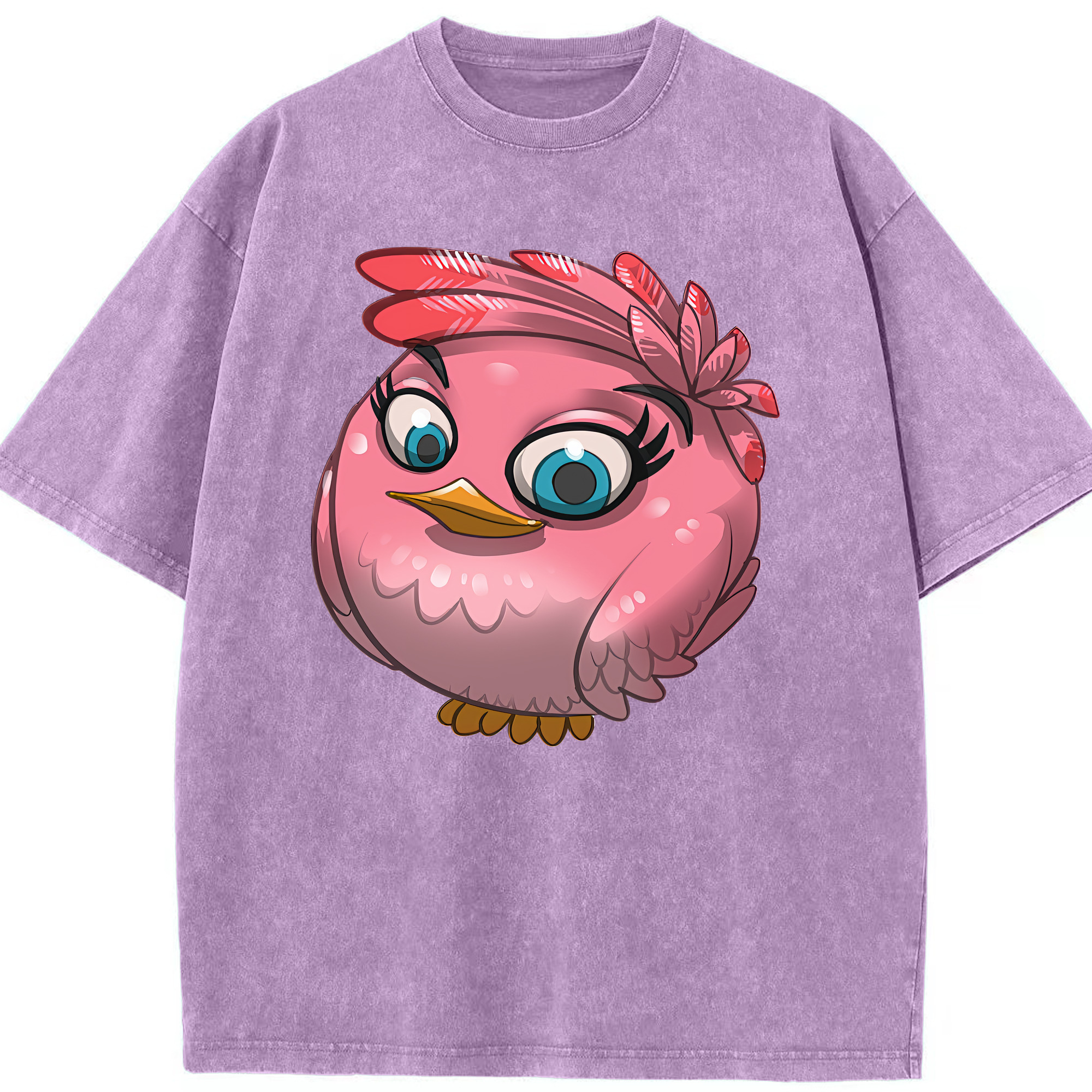 （画像用） Angry Birds アングリーバード 綿100% ヴィンテージ風 半袖Tシャツ（フロントプリント）