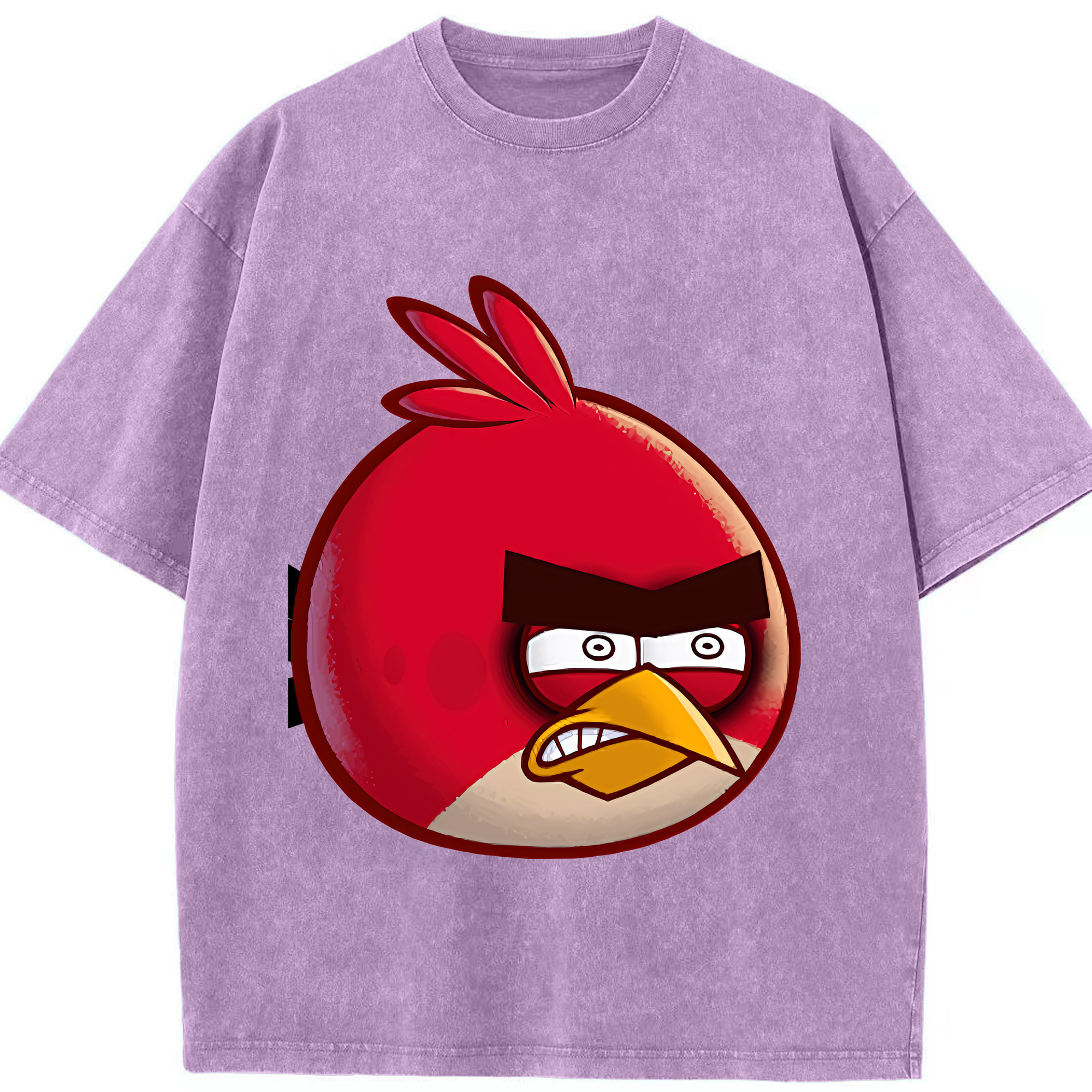 （画像用） Angry Birds アングリーバード 綿100% ヴィンテージ風 半袖Tシャツ（フロントプリント）