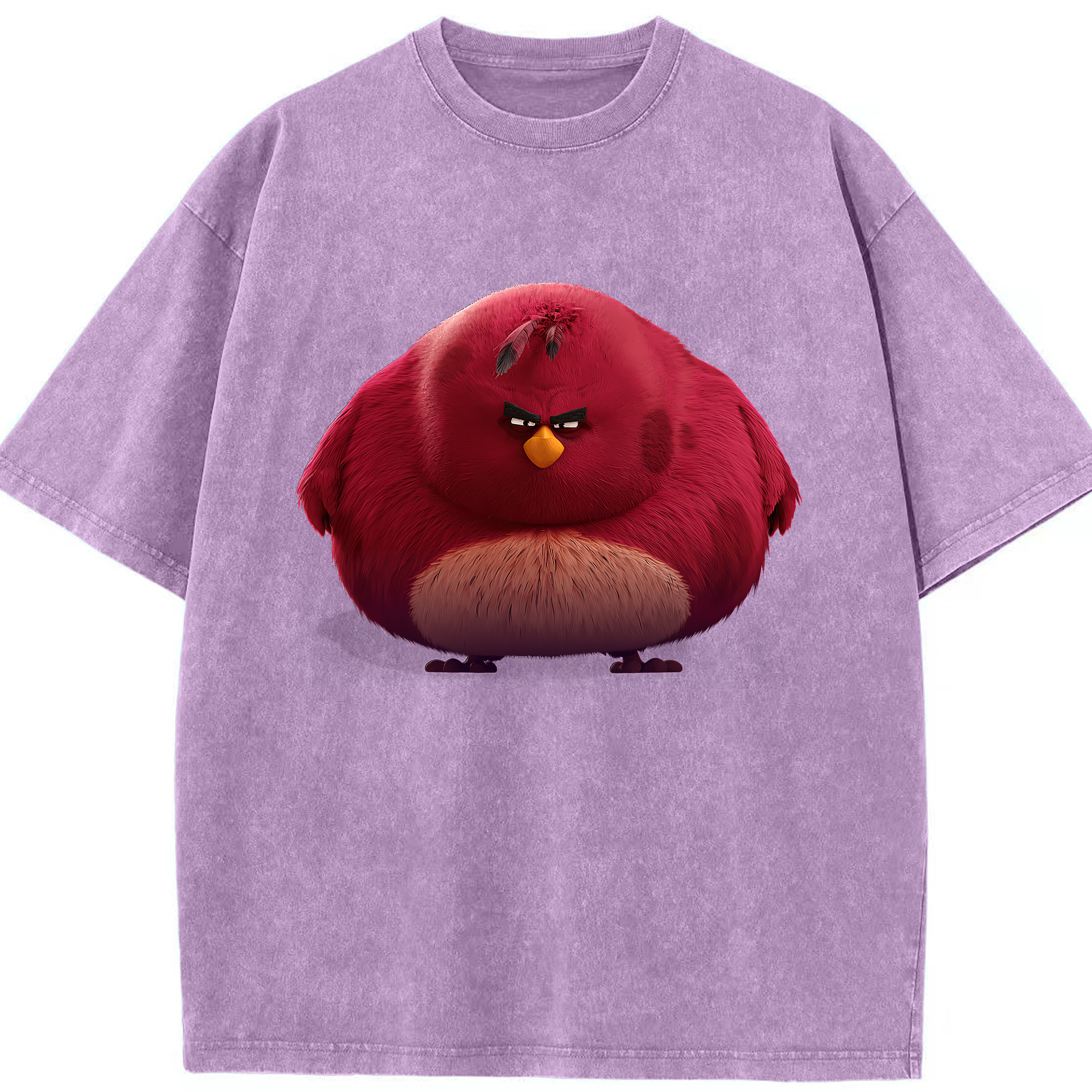 （画像用） Angry Birds アングリーバード 綿100% ヴィンテージ風 半袖Tシャツ（フロントプリント）