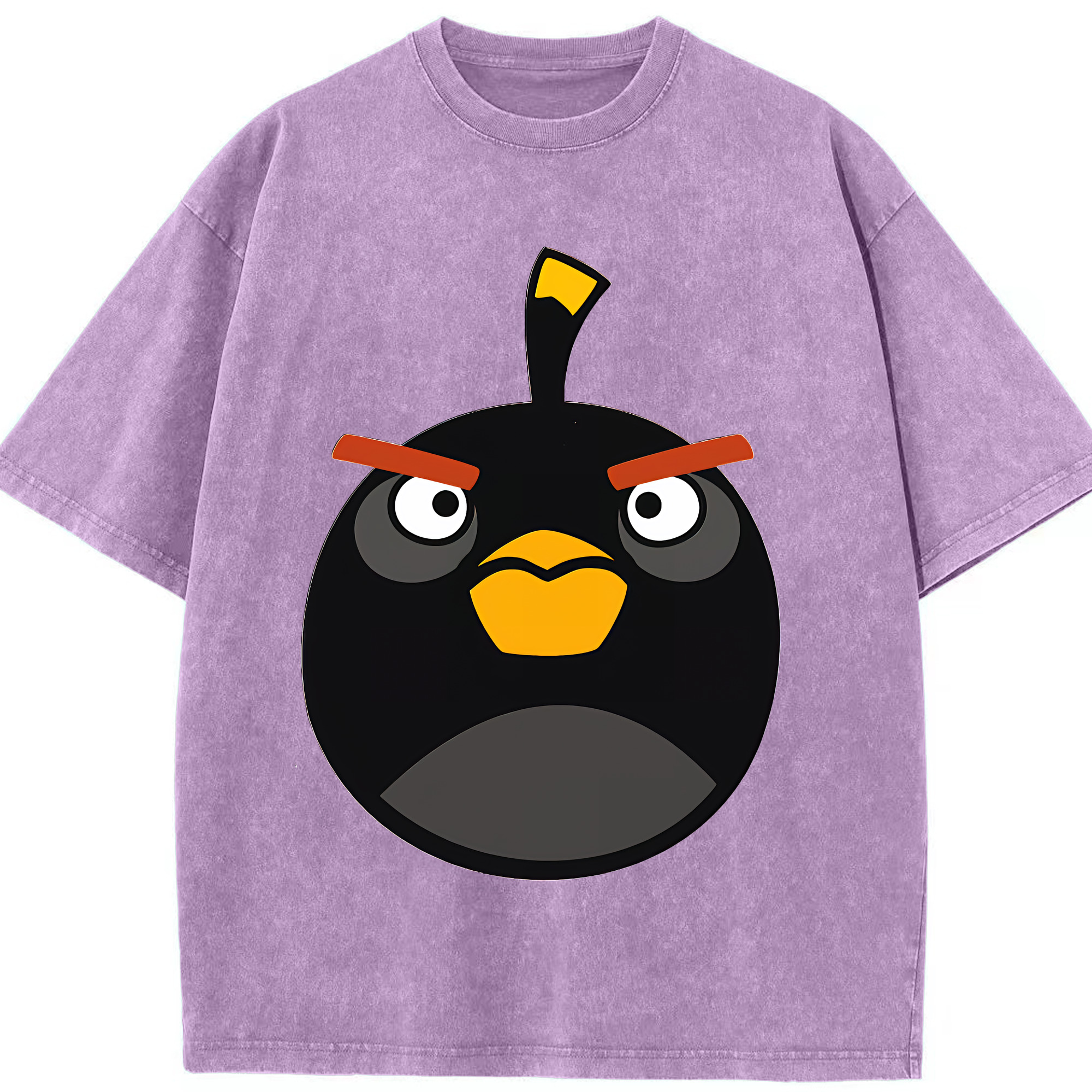 （画像用） Angry Birds アングリーバード 綿100% ヴィンテージ風 半袖Tシャツ（フロントプリント）