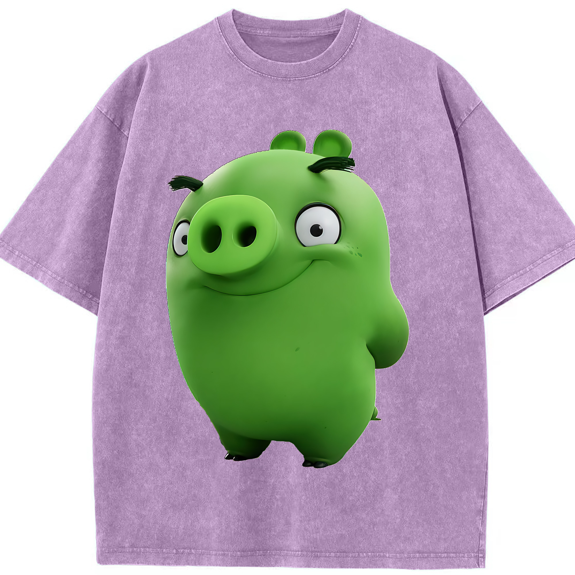 （画像用） Angry Birds アングリーバード 綿100% ヴィンテージ風 半袖Tシャツ（フロントプリント）