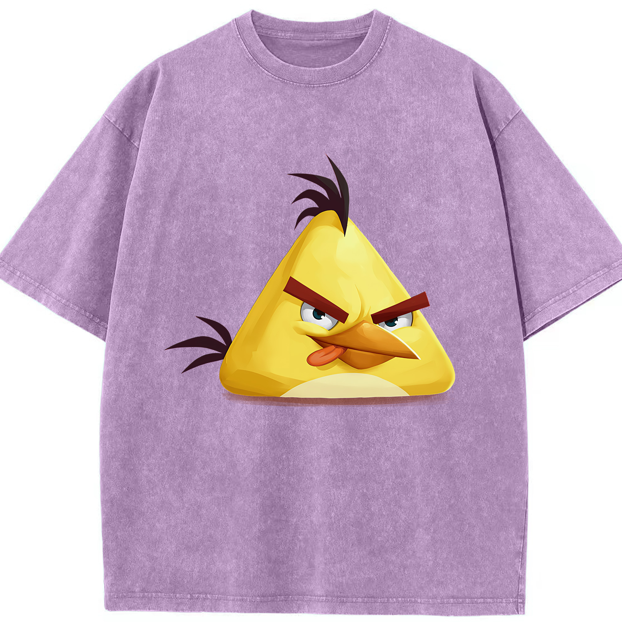 （画像用） Angry Birds アングリーバード 綿100% ヴィンテージ風 半袖Tシャツ（フロントプリント）
