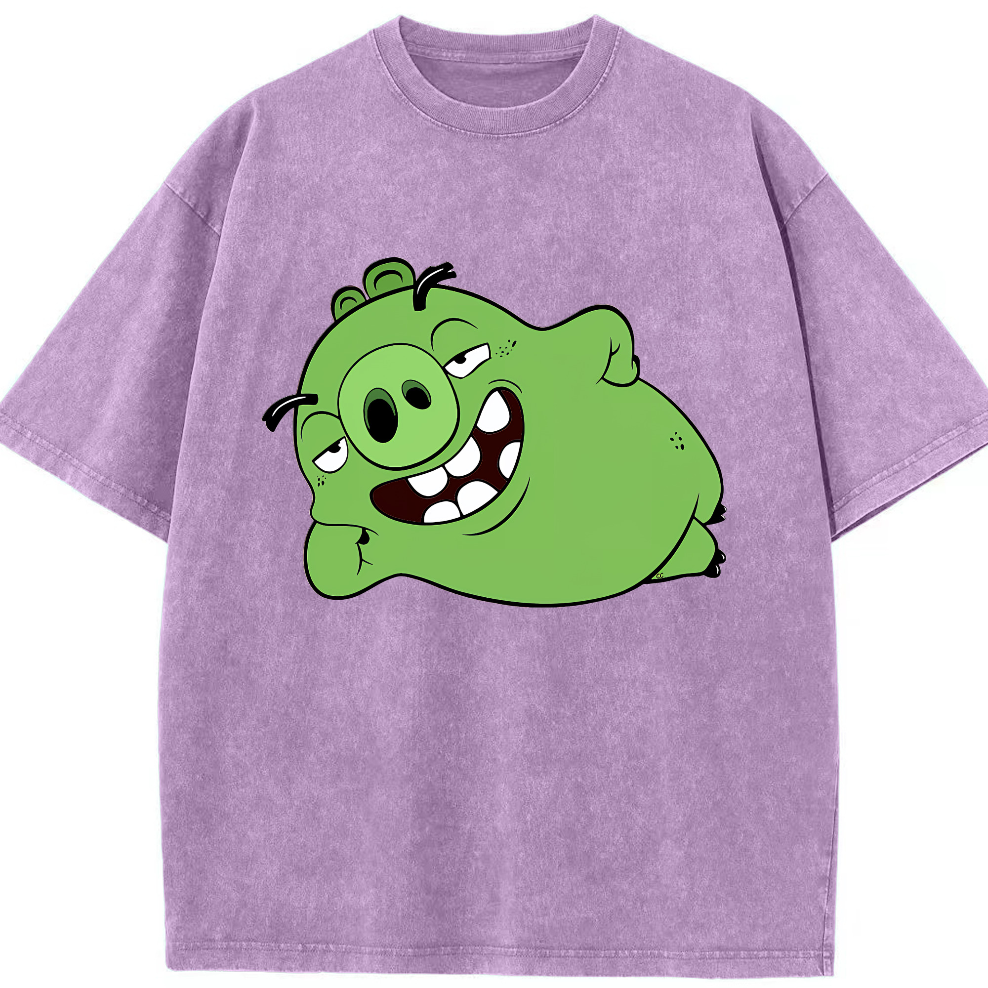 （画像用） Angry Birds アングリーバード 綿100% ヴィンテージ風 半袖Tシャツ（フロントプリント）