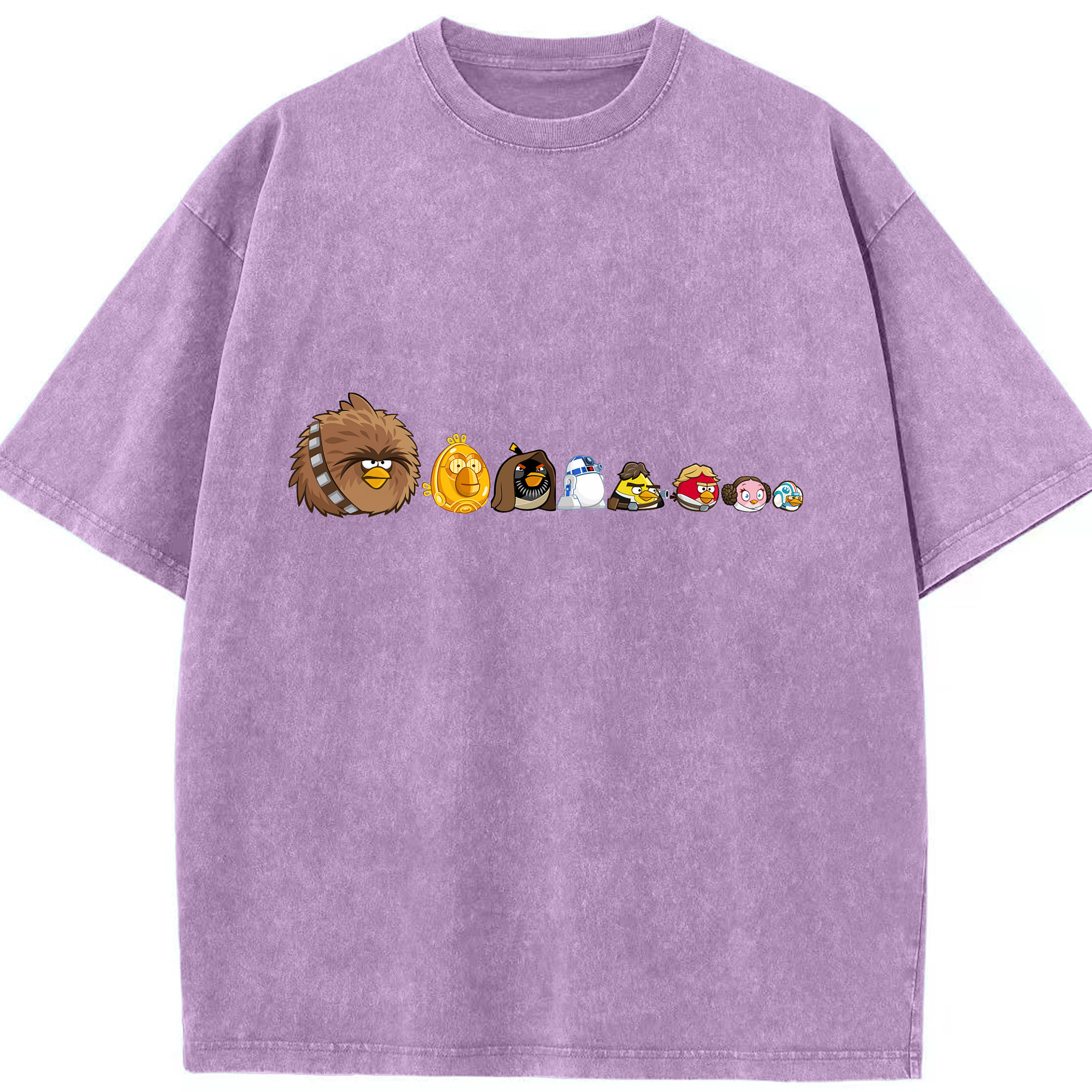 （画像用） Angry Birds アングリーバード 綿100% ヴィンテージ風 半袖Tシャツ（フロントプリント）