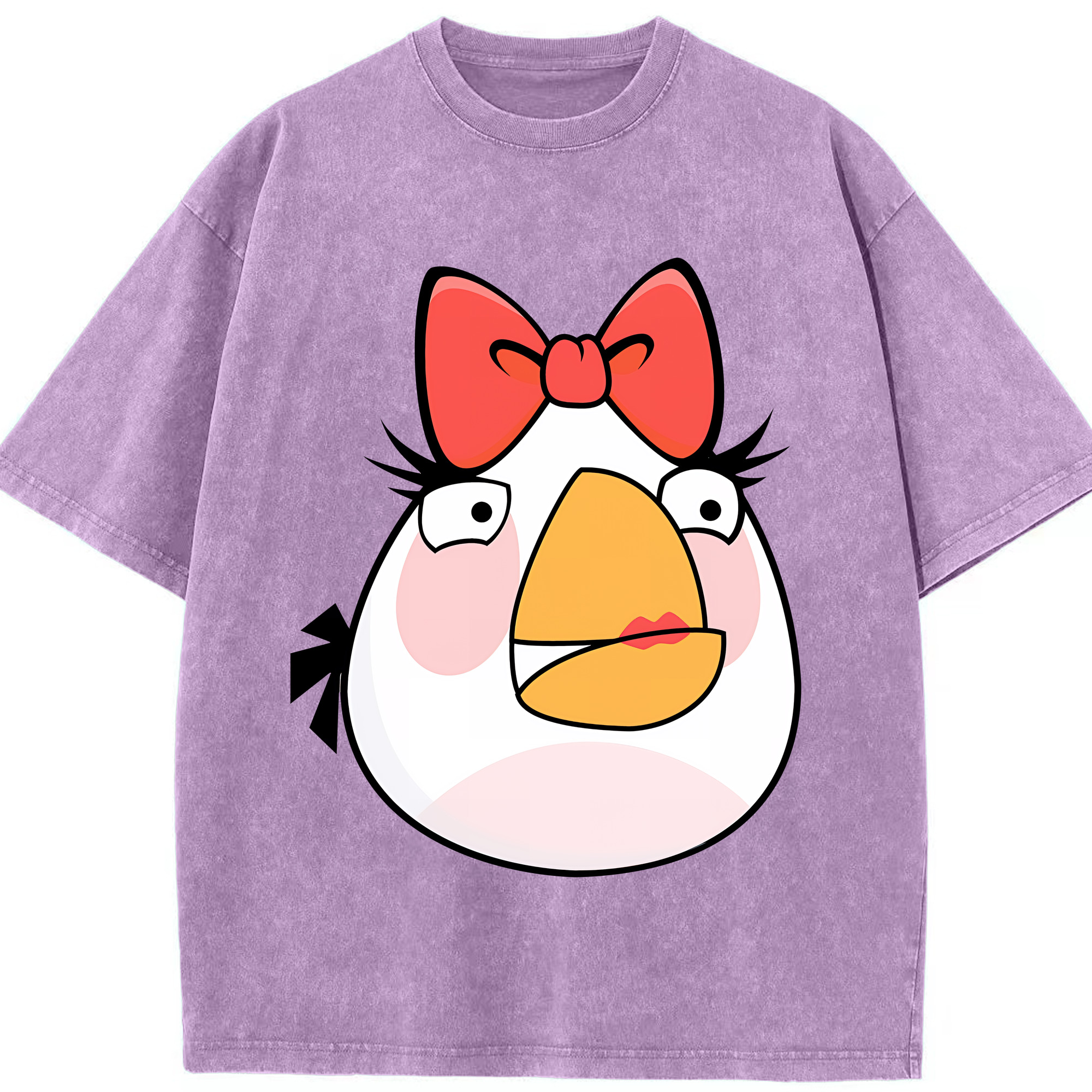 （画像用） Angry Birds アングリーバード 綿100% ヴィンテージ風 半袖Tシャツ（フロントプリント）